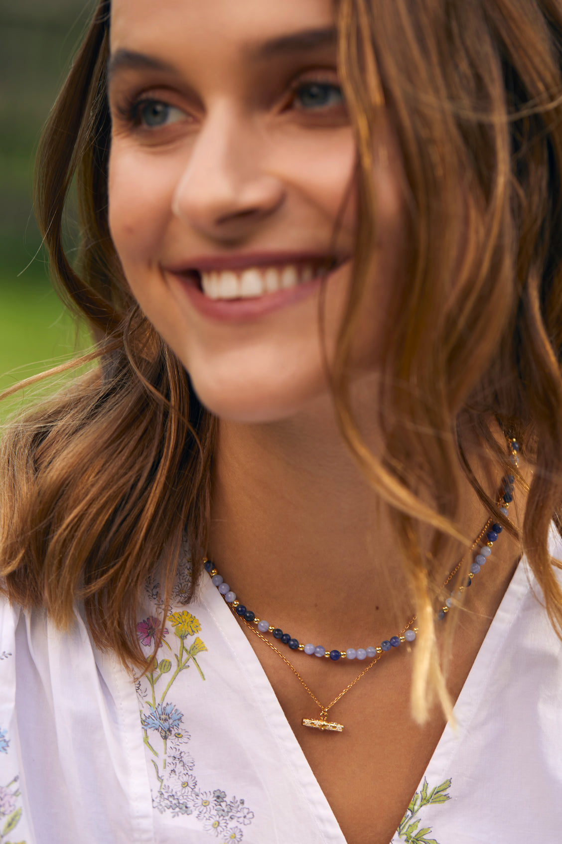 Elegant T Bar Beaded Necklace for Women - Minimalist Layering Jewelry Gift for Birthday, Anniversary & Everyday Wear