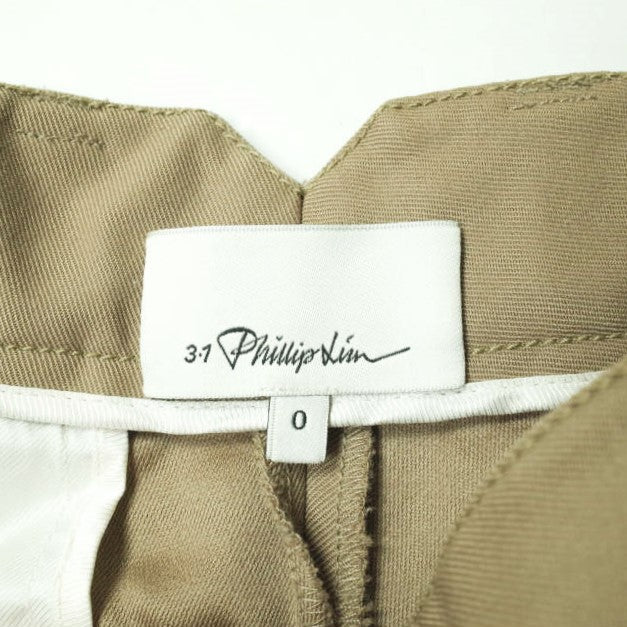 3.1 Phillip Lim Women's Wool Gabardine Tapered Dress Pants - Slim Fit Office Work Pants for Professional Women