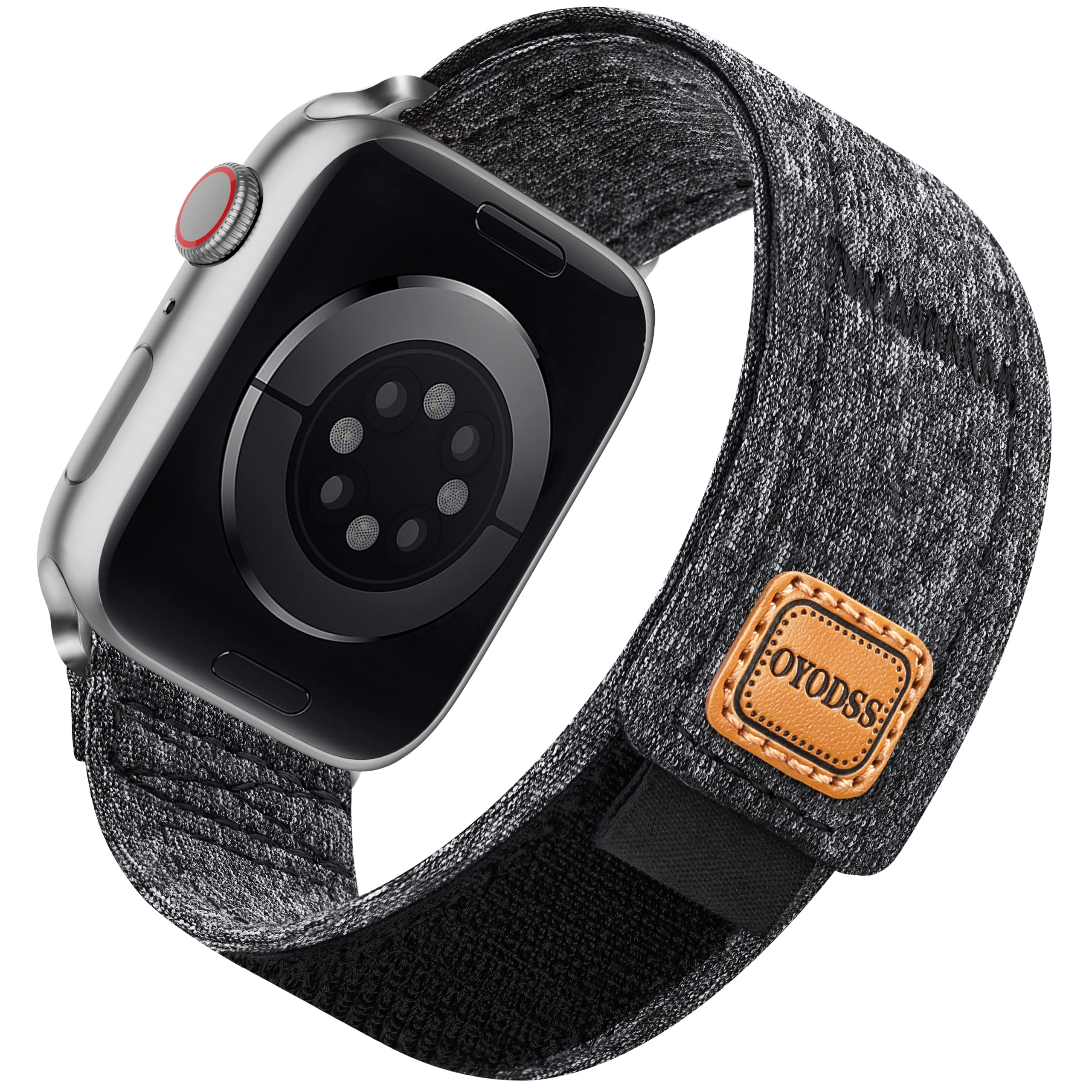 OYODSS Woven Fabric Apple Watch Band - Compatible with 38mm 40mm 41mm 42mm 44mm 45mm 49mm iWatch Ultra/Series 8/7/6/5/4/3/2/1/SE - Adjustable Breathable Sport Strap for Women & Men - Perfect for Running, Gym Workouts & Daily Wear