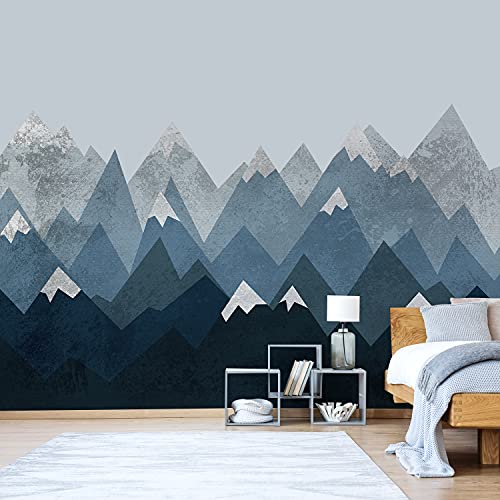 Blue Grunge Mountain