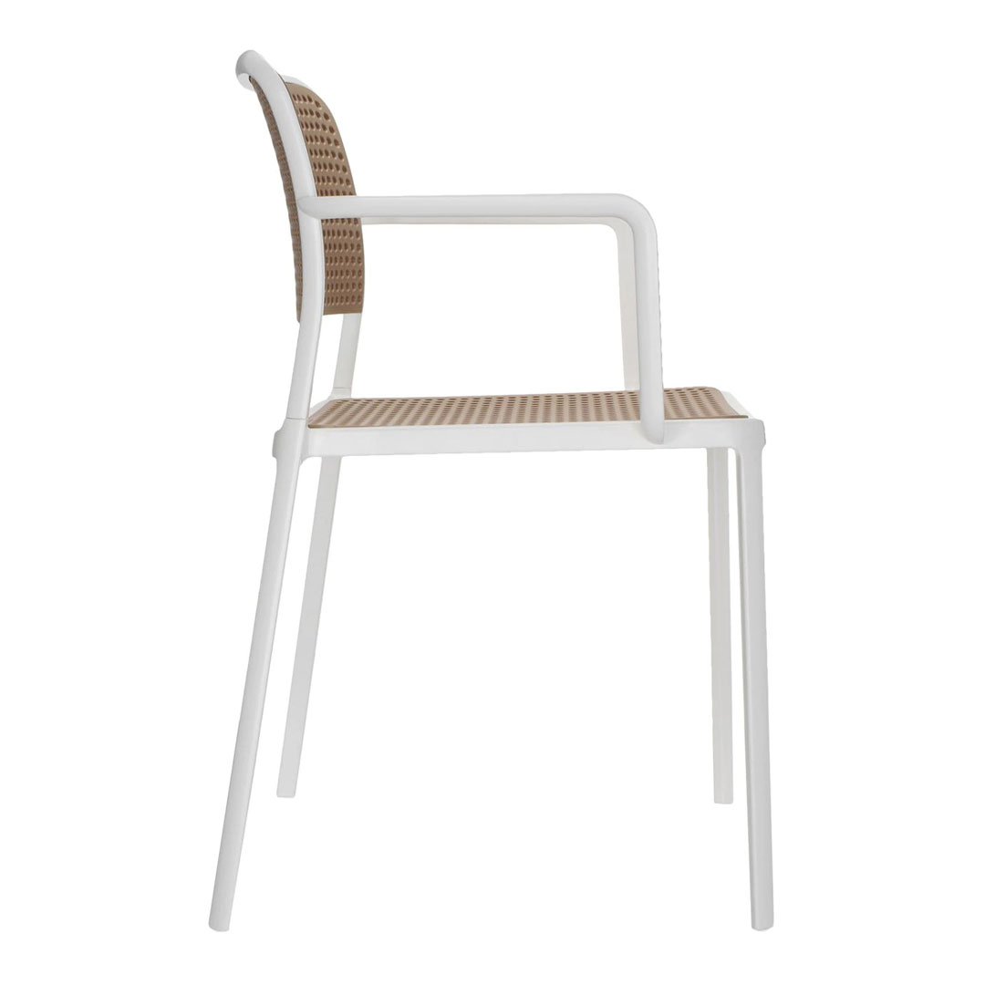 Audrey Arm Chair Set of 2 - Modern Accent Chairs for Living Room, Bedroom & Office - Comfortable Upholstered Lounge Chairs with Wooden Legs