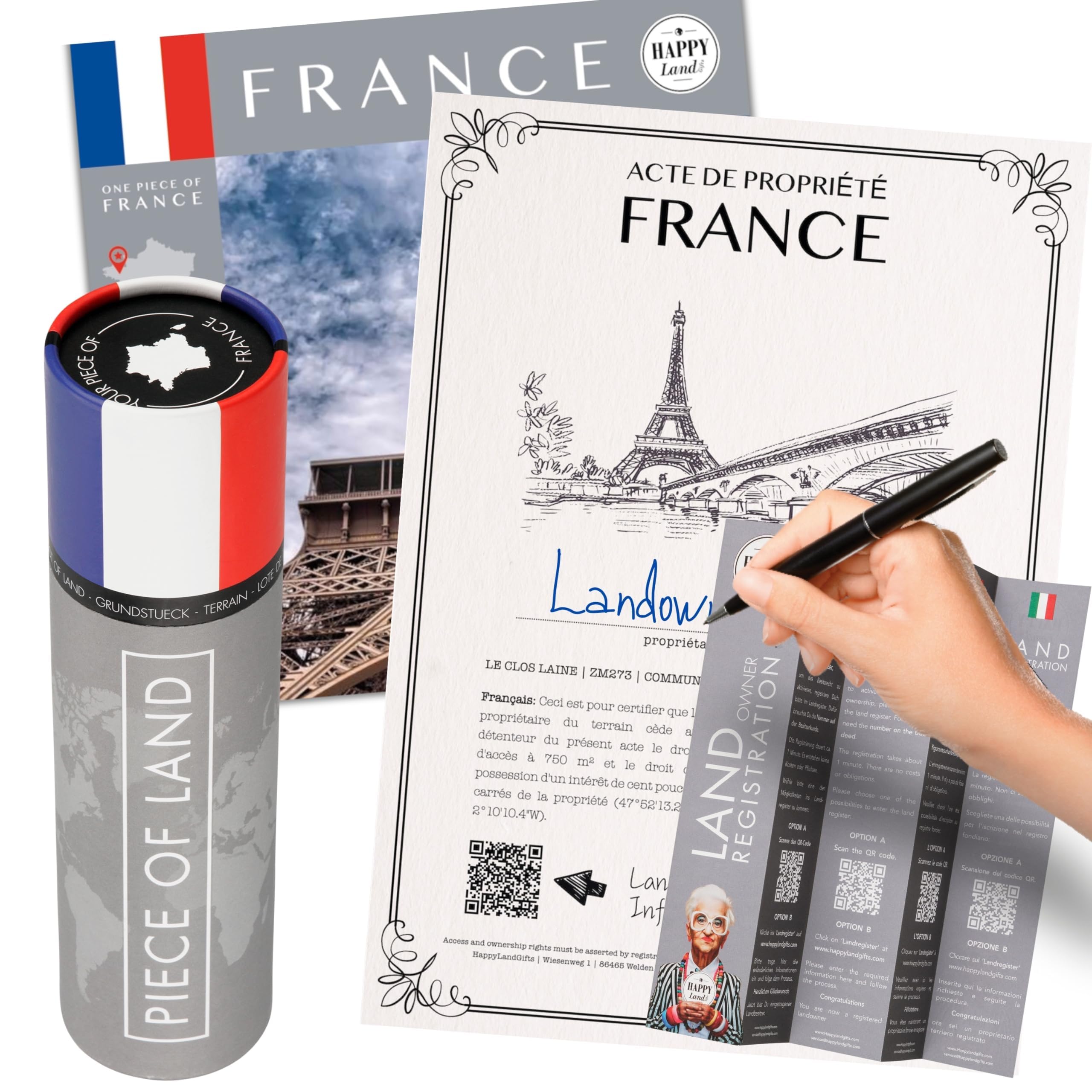 Unique French Gifts for Men & Women - Authentic Paris Souvenirs & Unusual France Gift Ideas - Personalized Blank Certificate with Custom Name - Perfect for Christmas, Birthdays & Anniversaries - Ideal for Francophiles, Travel Lovers & Romantic Presents
