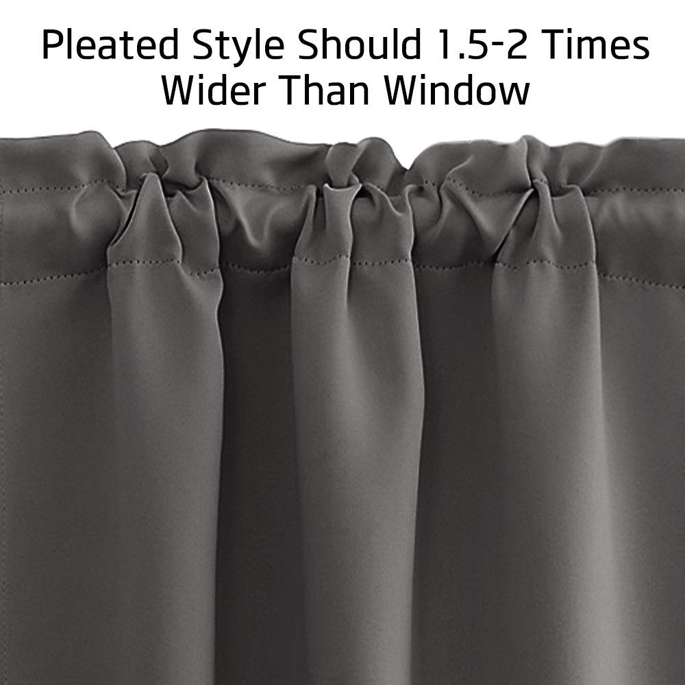 NICETOWN Thermal Insulated Blackout Short Curtains for RV Camper - 29