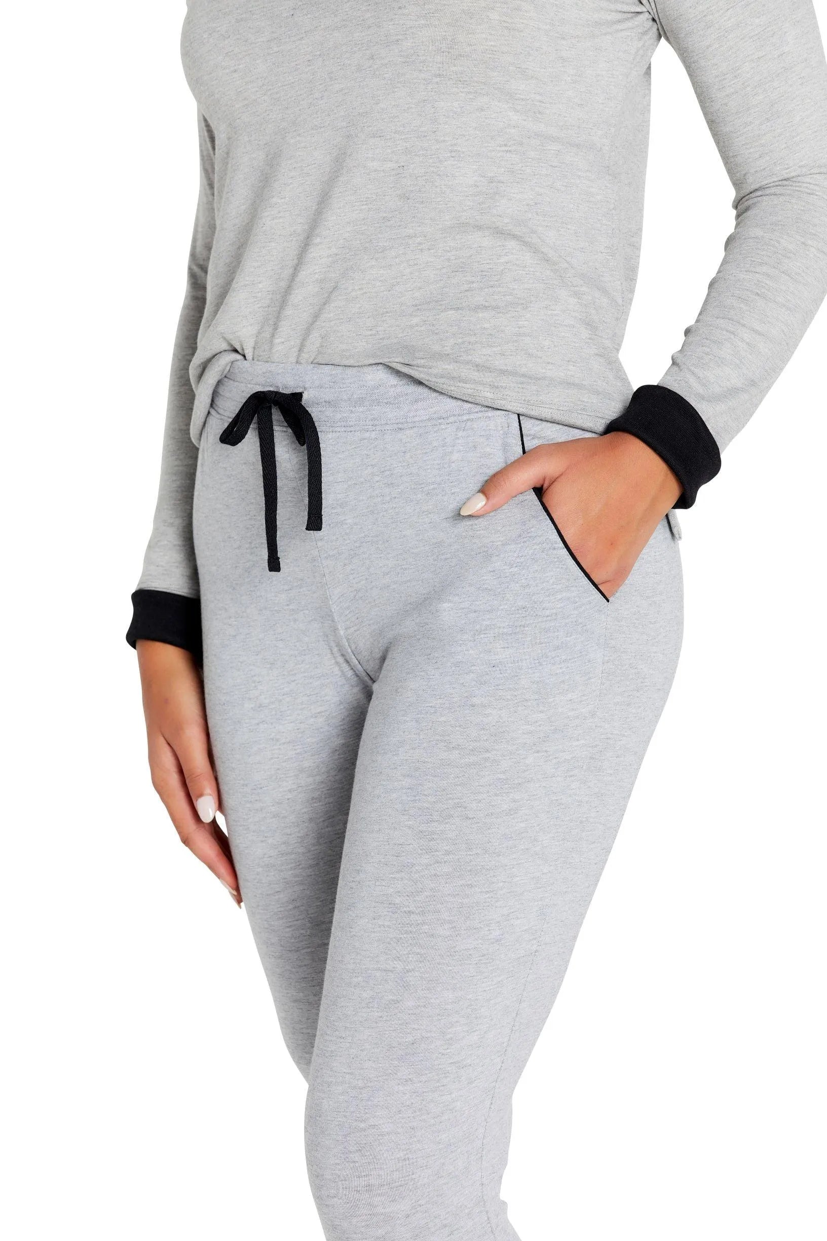 Women's Soft Long Sleeve Loungewear Set - Cozy Lounge Pants & Top Outfit for Home Relaxation, Yoga, and Sleep | Comfortable Casual Wear