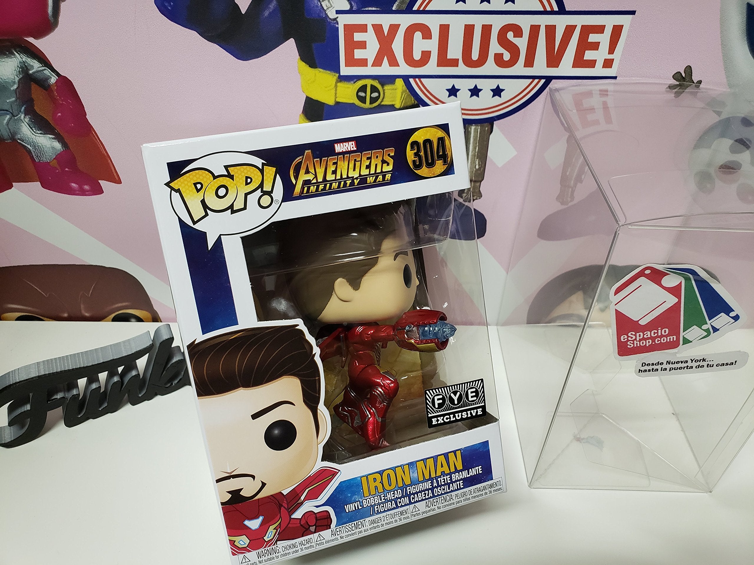 Avengers Infinity War Iron Man #304 Pop Vinyl Figure - Collectible Marvel Superhero Toy for Display & Gifts - Perfect for Comic Fans, Movie Lovers & Pop Culture Enthusiasts