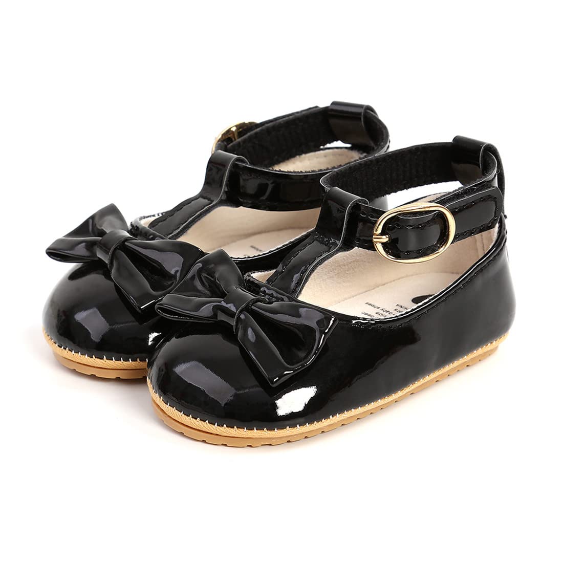 Baby Girl Soft Sole Mary Jane Shoes - Infant Toddler Walking Flat Shoes for Prewalkers & Weddings | Comfortable Crib Shoes for First Steps & Special Occasions
