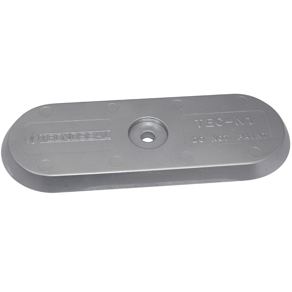 Tecnoseal TEC-N1 Downeaster Transom Zinc Anode for Marine Boats - Corrosion Protection for Saltwater & Freshwater Use - Ideal for Outboard Motors, Stern Drives & Hull Protection