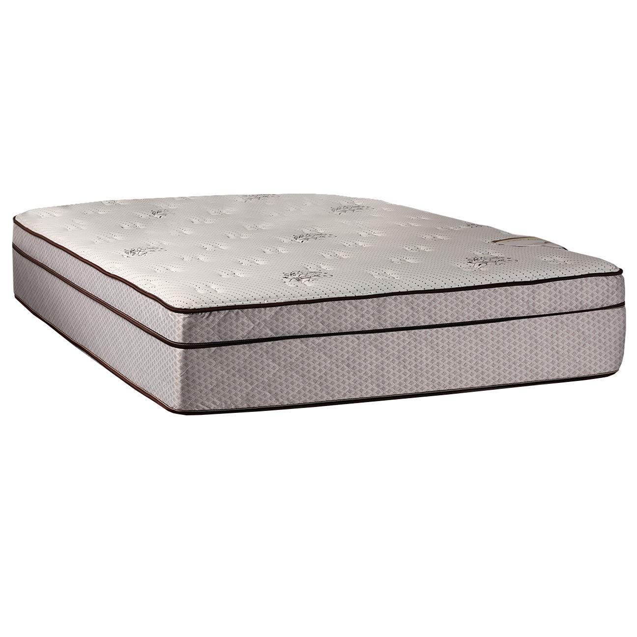 Dream Solutions USA Dream Sleep Fifth Ave Pillowtop Plush Extra Soft Mattress - Orthopedic Support with Plush Knit Cover & Mattress Protector (Full 54