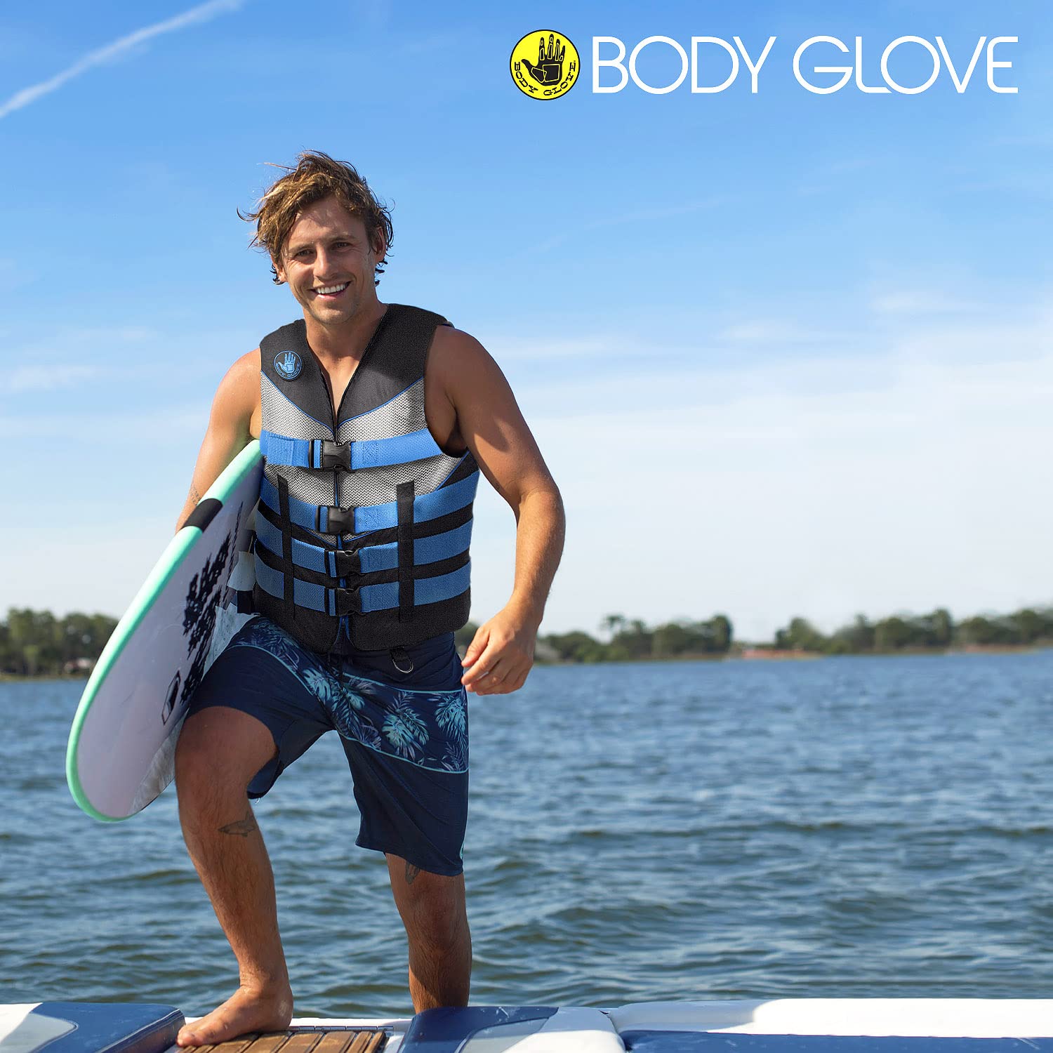 Body Glove PFD Life Vest - US Coast Guard Approved, Comfortable & Durable for Boating, Kayaking, Fishing | Water Safety Gear for Adults & Kids