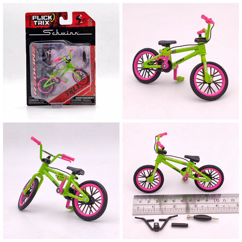 Premium Finger Bike FLICK TRIX Mini BMX Diecast Model Toy - Collectible Miniature Bicycle for Kids & Adults - Perfect for Office Desk Decor, Stress Relief, and Gift Giving