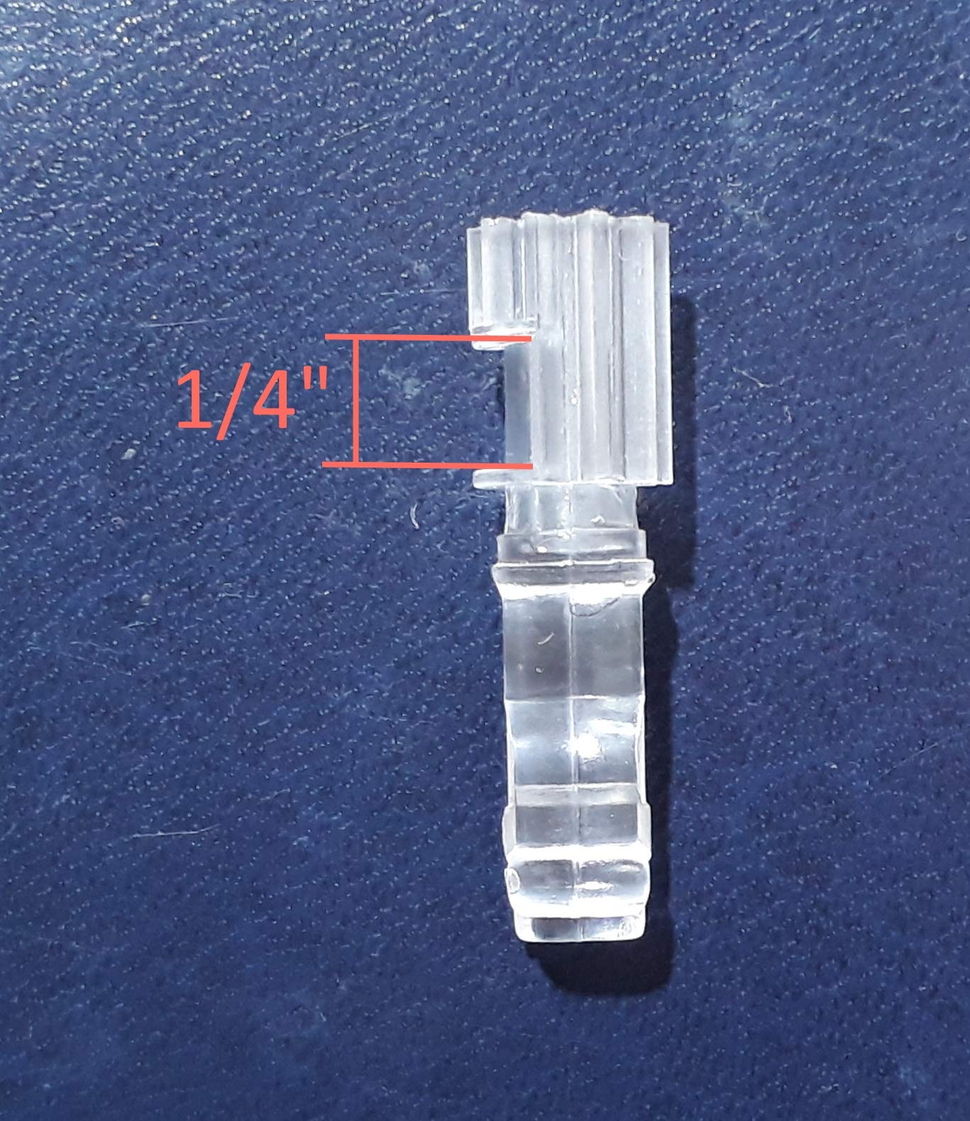 Blind Parts Vertical Blind Track Carrier Clip/Hook - No Carrier (5 Pack) for Window Treatments & Home Decor
