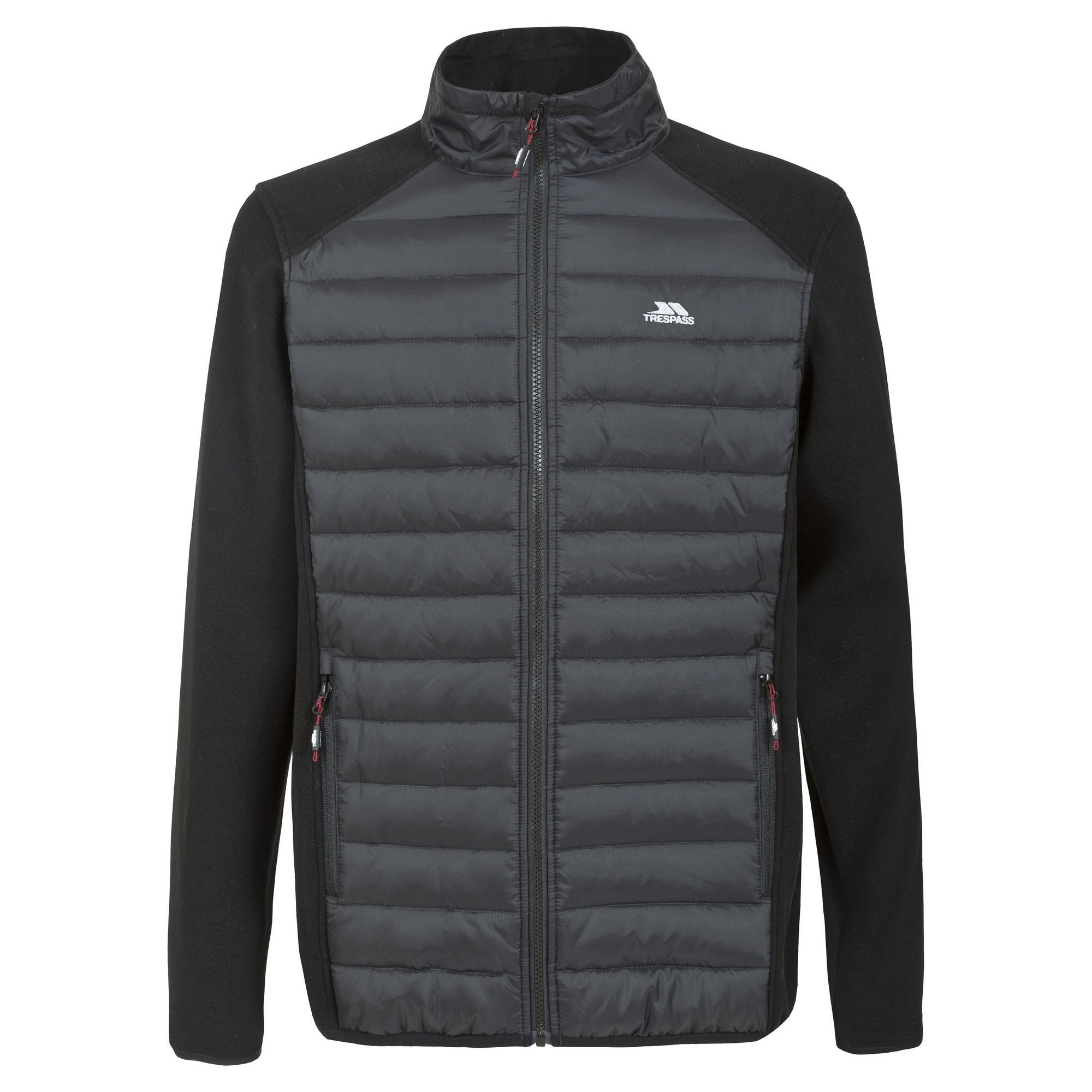 Trespass Men's Saunter Full Zip Fleece Jacket - Warm Soft Outdoor Winter Coat for Hiking, Camping & Casual Wear