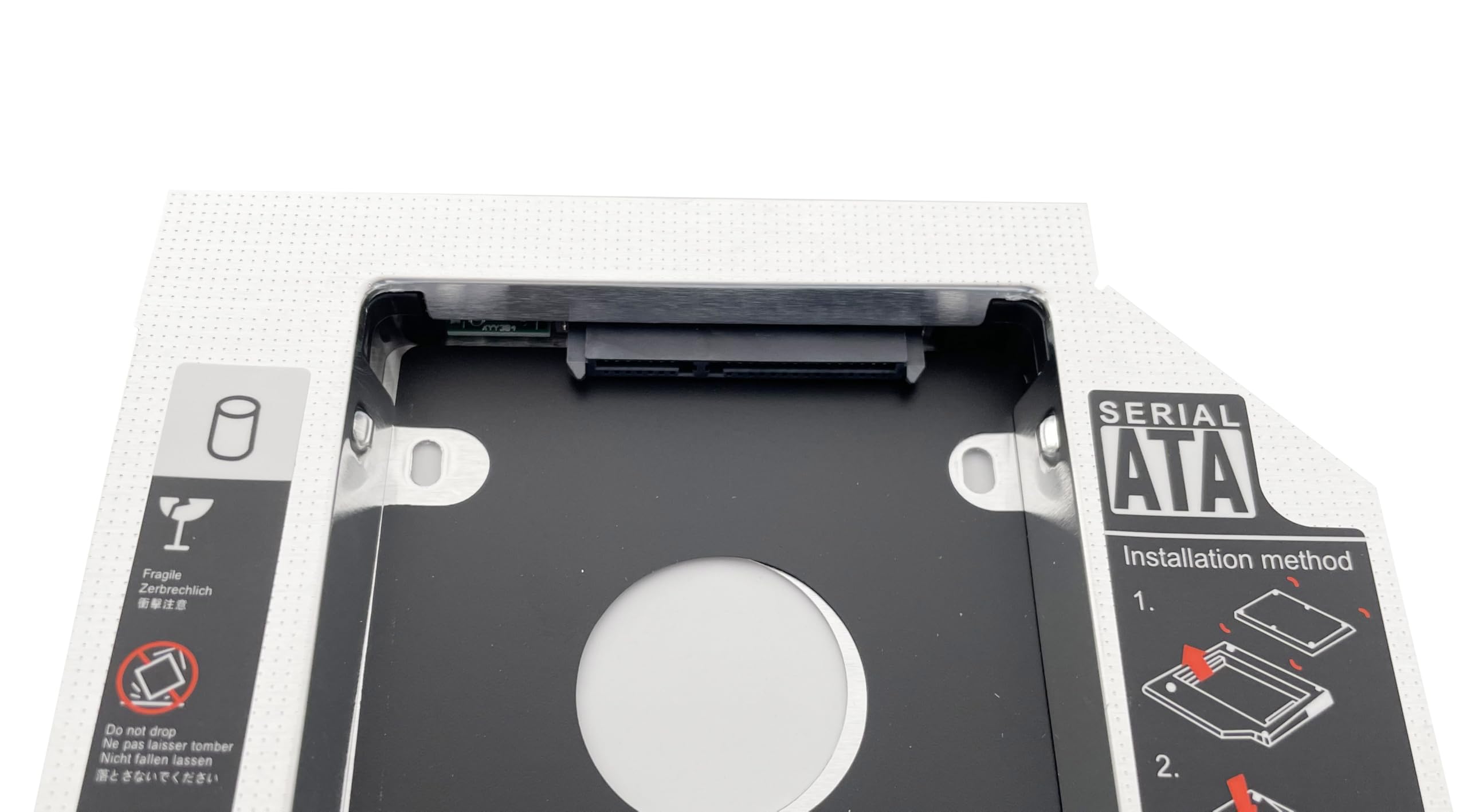 2nd HDD SSD Hard Drive Caddy Tray for Sony Vaio VPCCW190X - Optical Bay Replacement for BD-5730S DVD Drive | Perfect for Laptop Storage Upgrade & Data Backup