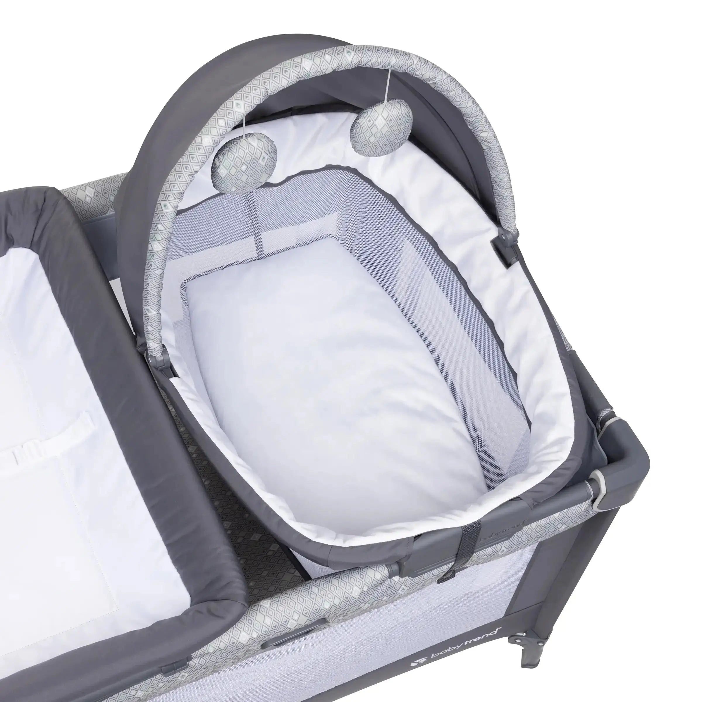 Baby Playard with Snooze Pod & Flip Over Changer - Portable Nursery Den for Newborns & Toddlers - Perfect for Bedroom, Living Room & Travel Use