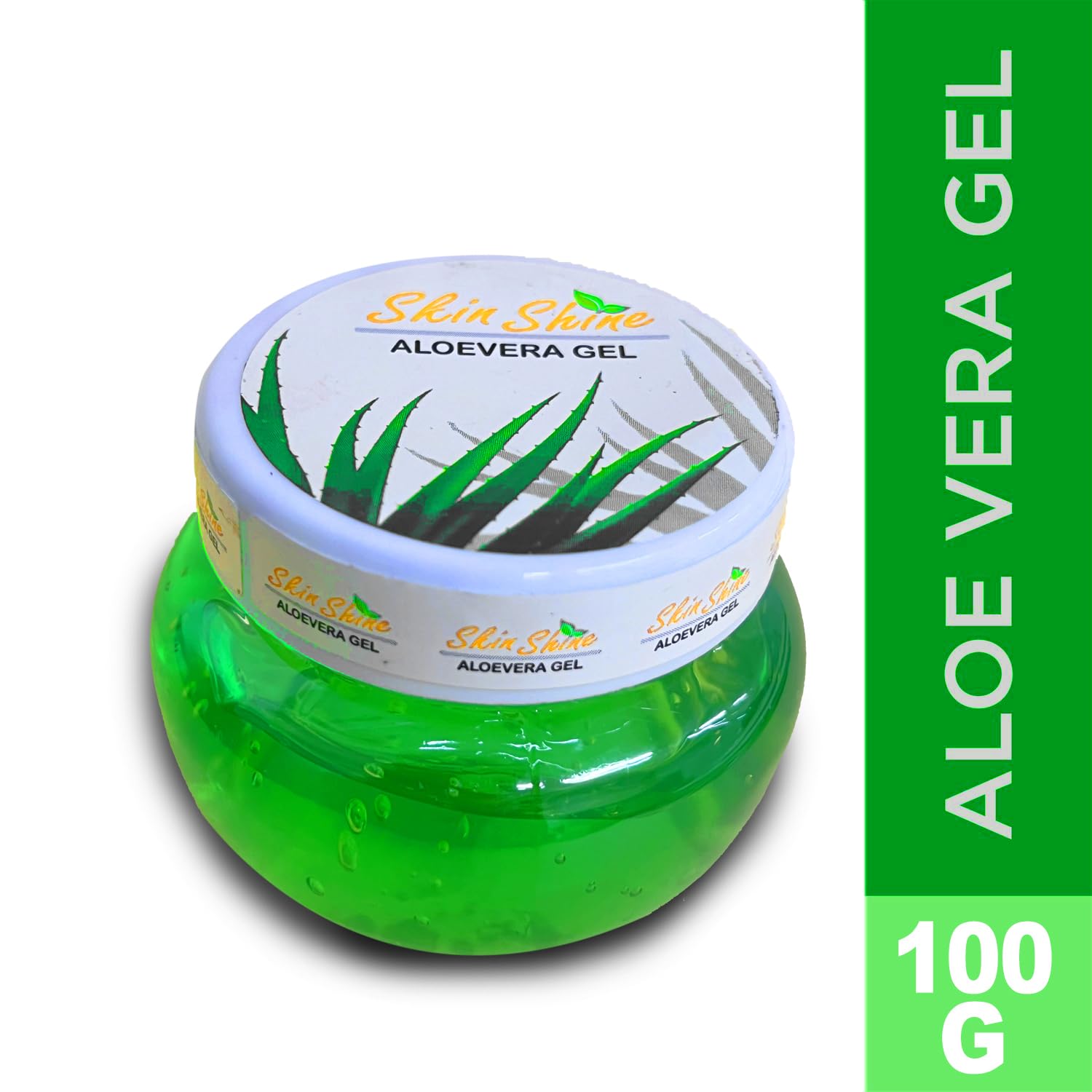 Knoll Healthcare 99% Pure Aloe Vera Gel for Face, Skin & Hair Care - 100g (Pack of 3) | Natural Moisturizer for Glowing Skin | Men & Women | Sunburn Relief, After Shave, Hair Mask & Daily Skincare
