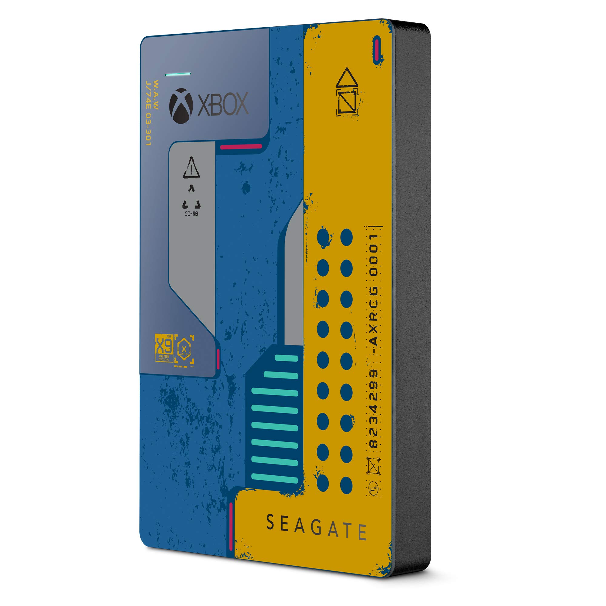 Seagate Game Drive STEA2000428 2TB Portable External Hard Drive for PS4, Xbox, PC - Yellow & Blue - Expand Storage for Gaming, Backup, Travel
