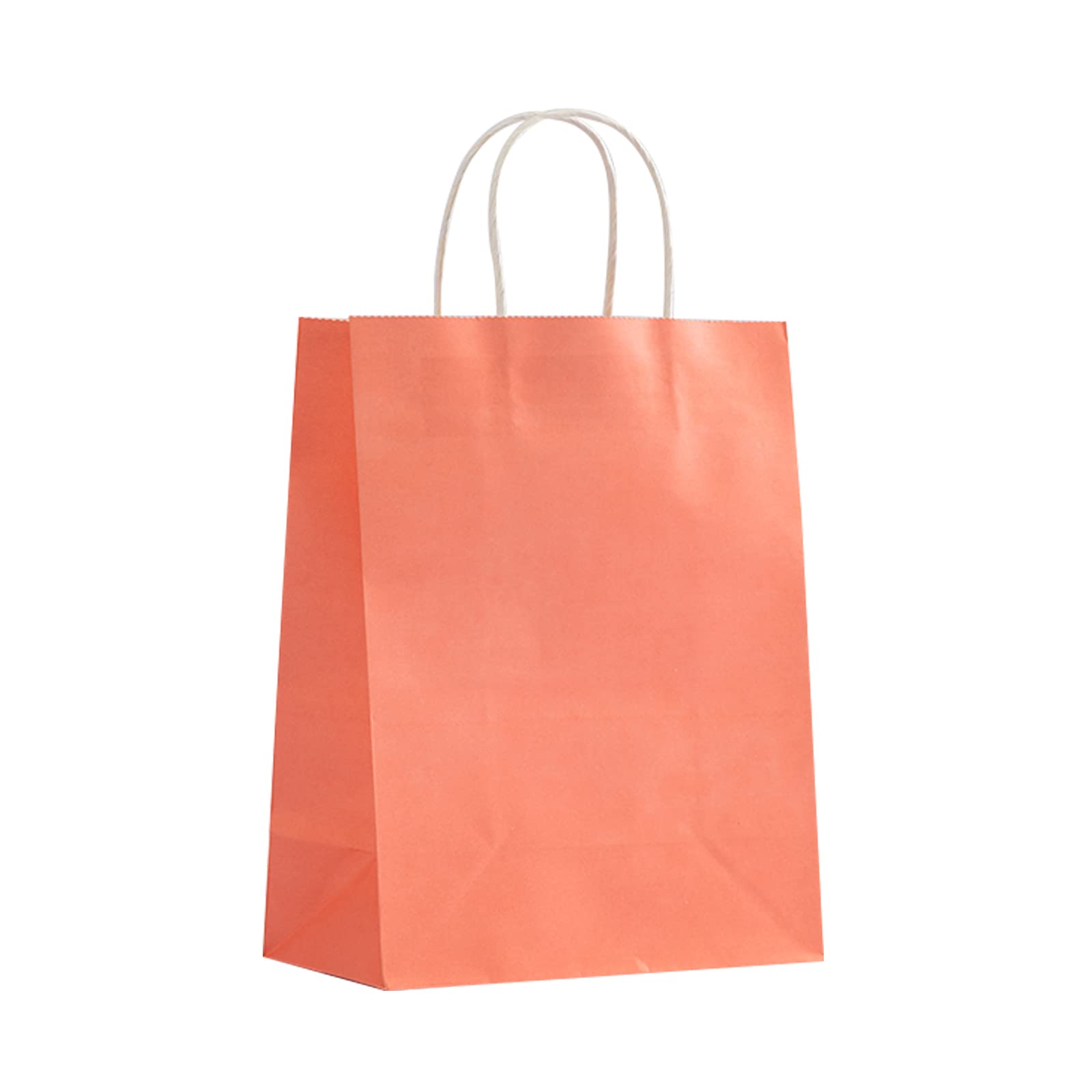 Eco-Friendly Kraft Paper Gift Bags with Handles - 50 Pack (8-10x5x13 Inches) for Christmas, Graduation, Baby Shower, Thanksgiving, Halloween, Easter, Mother's Day, Birthday & Wedding - Perfect for Party Favors, Holiday Gifts & Retail Packaging