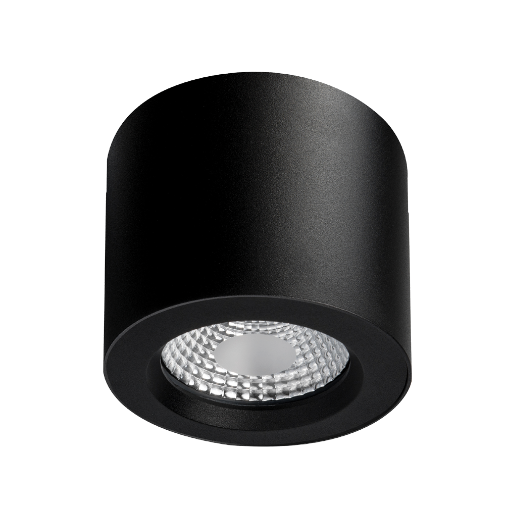 25W Apex LED Recessed Downlight - 60° Beam Angle, 145mm Surface Mount, Black | Perfect for Kitchen, Living Room & Office Lighting