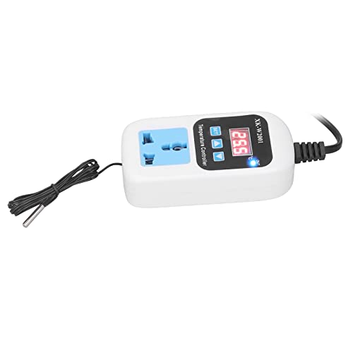 ABS & PCB Smart Electronic Temperature Controller - Automatic Thermostat for Greenhouse, Home, and Grow Rooms | Energy-Efficient Outlet Thermostat for Hydroponics & Indoor Gardening