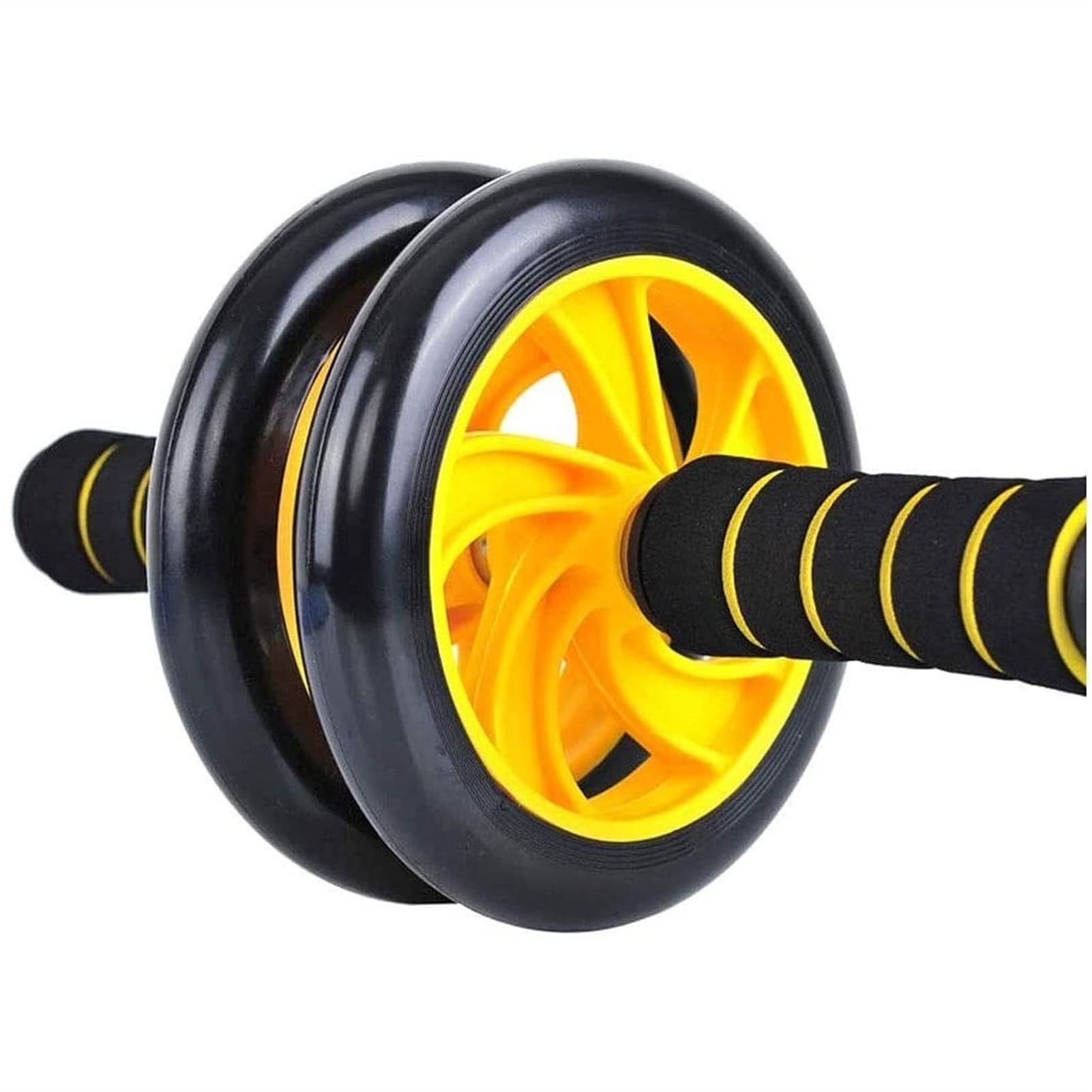YUNZHONG Abdominal Wheel Roller with Large Non-Slip Wheels for Core Strength Training - Home Gym Equipment for Abs, Back & Full Body Workout | Perfect for Home Fitness, Office Exercise & Rehabilitation Training