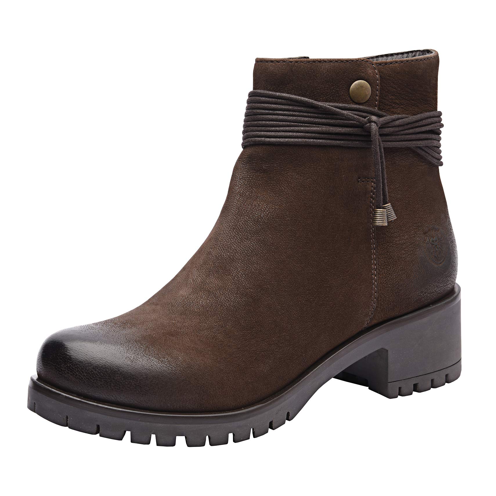 ALLONSI Women's Genuine Leather Chelsea Boots - Block Heel Ankle Booties with TPR Sole & Zip Closure | Handmade Comfort Boots for Everyday Wear | Perfect for Office, Dating & Fall/Winter Fashion