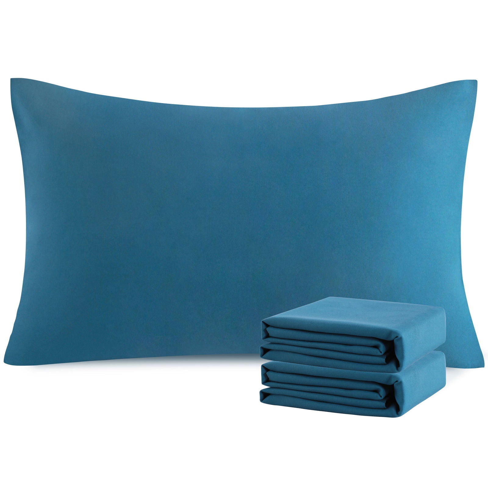 NTBAY Premium Microfiber Pillowcases with Envelope Closure - Ultra Soft Cooling Pillow Covers for Bedroom, Hotel & Travel (Set of 2)