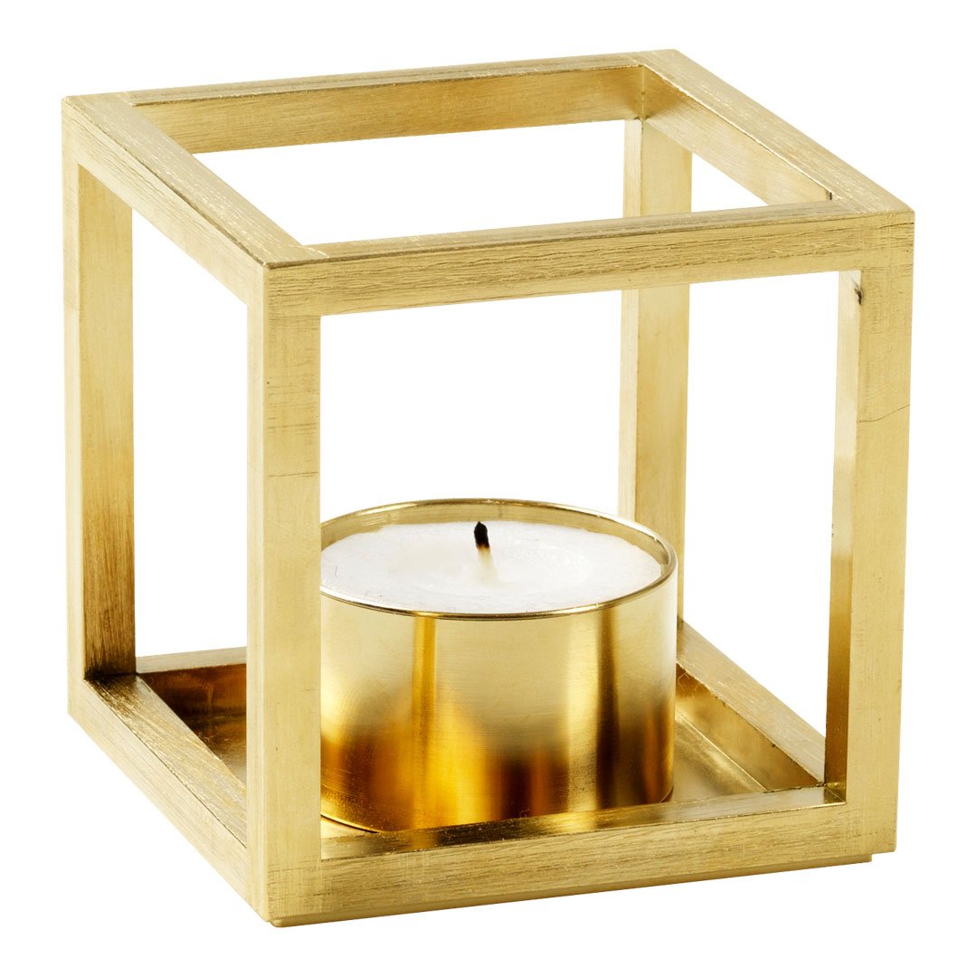 Kubus T Candle Holder - Modern Geometric Glass Candle Stand for Home Decor, Wedding Centerpieces & Romantic Dinner Ambiance