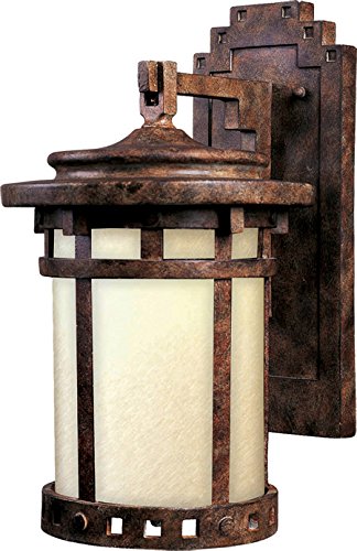 Wall Sconces 1 Light Bulb Fixture - Sienna Finish Die Cast Aluminum - Medium Base 7 Inch 100W - Perfect for Bedroom, Hallway & Living Room Lighting