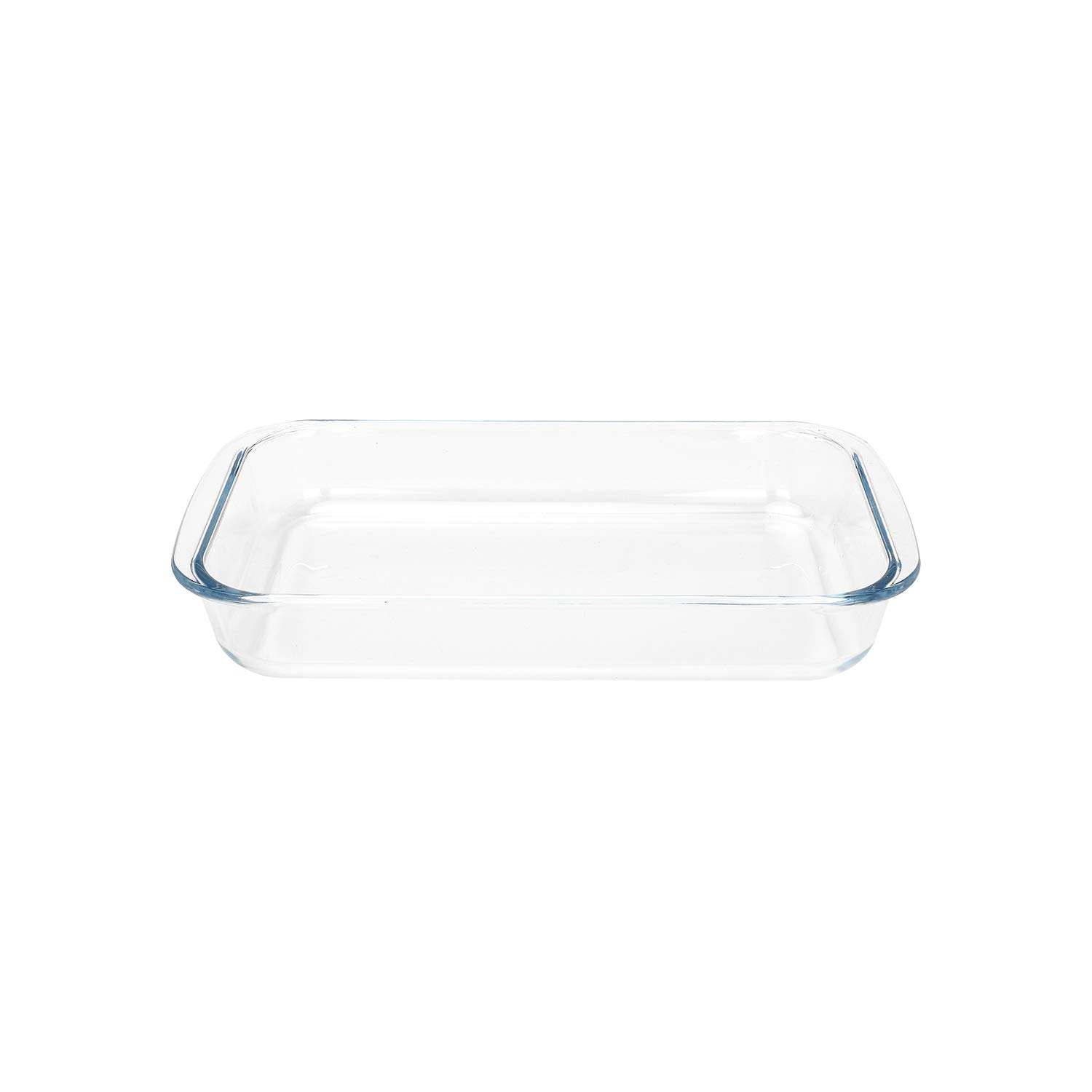 FOYO Basics 2 Quart Clear Oblong Tempered Glass Baking Dish Set - Oven Safe Casserole Dish for Baking, Roasting & Meal Prep - Perfect for Lasagna, Casseroles & Desserts