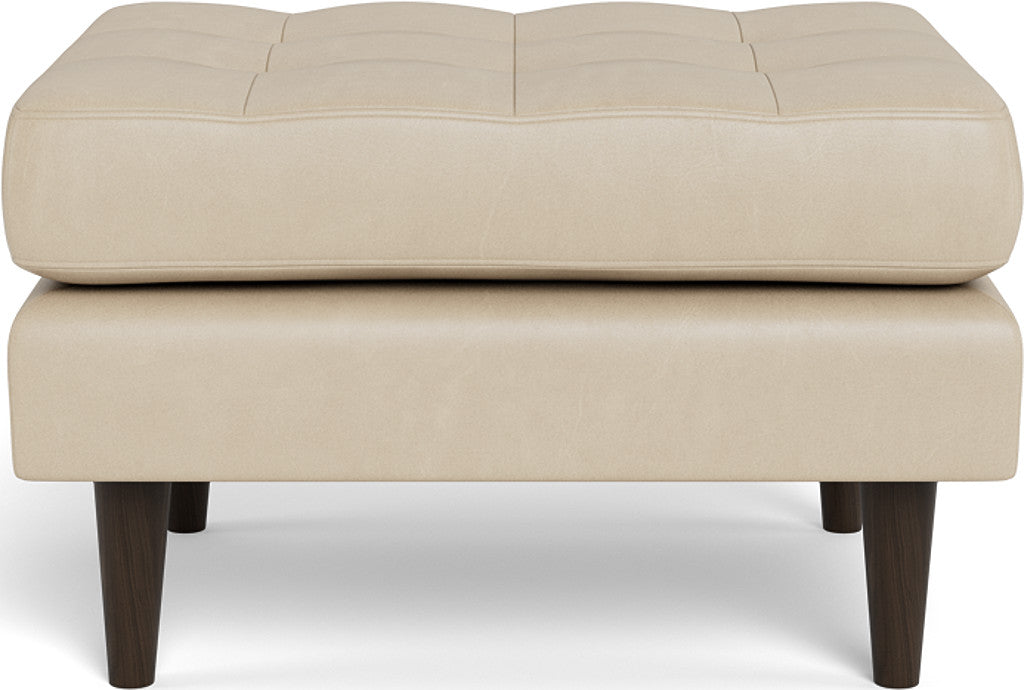 Premium Leather Ottoman Footrest - Elegant Home Decor for Living Room, Bedroom & Office - Soft & Durable Ladybird Design