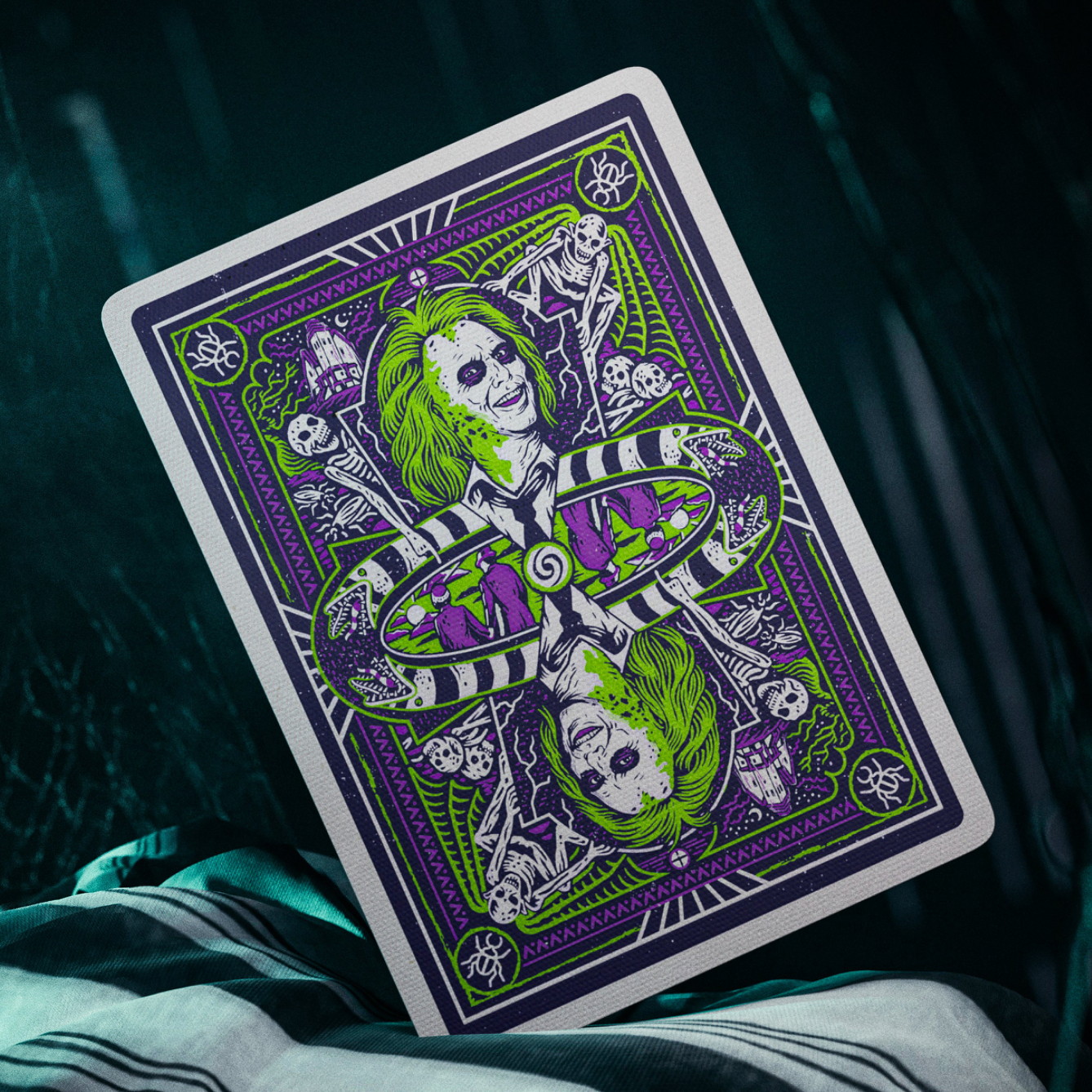 Beetlejuice Themed Playing Cards - Premium Quality Deck for Card Games, Magic Tricks & Collectors - Perfect for Halloween Parties, Movie Nights & Gifts