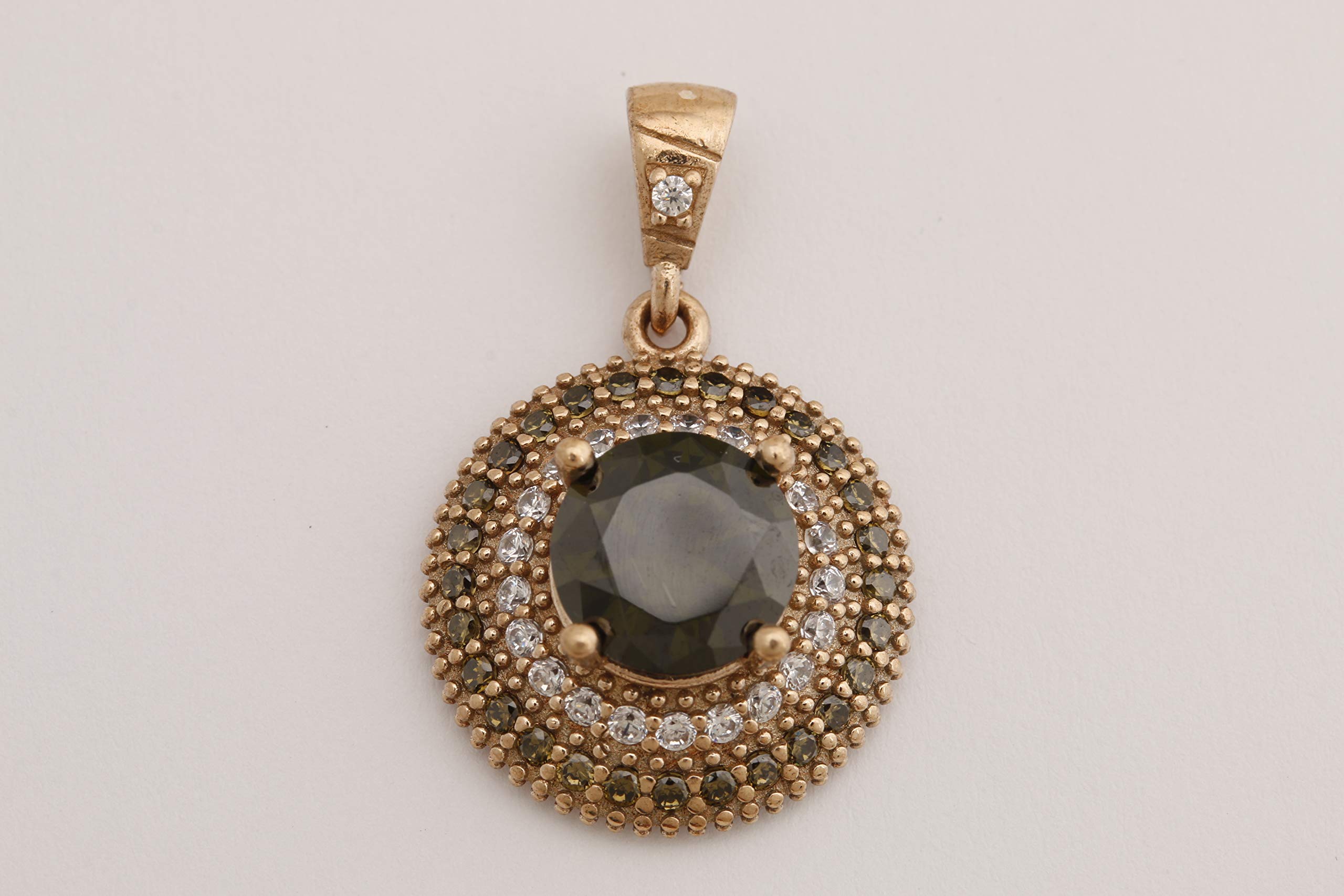 Handmade 925 Sterling Silver Peridot & Topaz Jewelry Set - Earrings, Pendant & Ring (Size Options) | Turkish Artisan Crafted | Perfect for Weddings, Gifts & Special Occasions