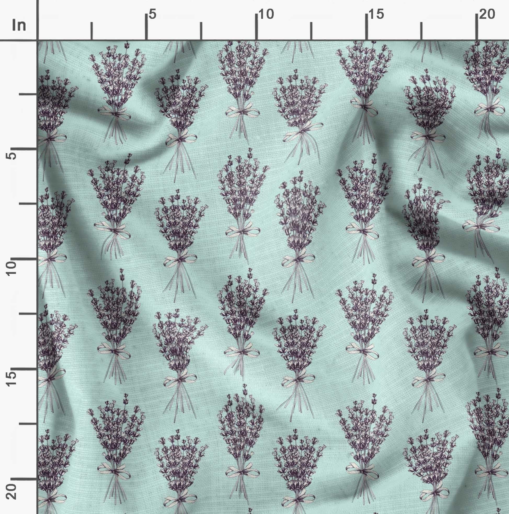Soimoi Moss Green Georgette Fabric by The Yard - 42 Inch Wide Floral Print Material for Dresses, Blouses & Scarves - Classic Romantic Fabric for Fashion Sewing Projects
