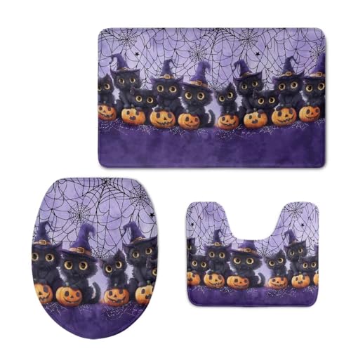 Cute Cat Cobweb Pumpkin