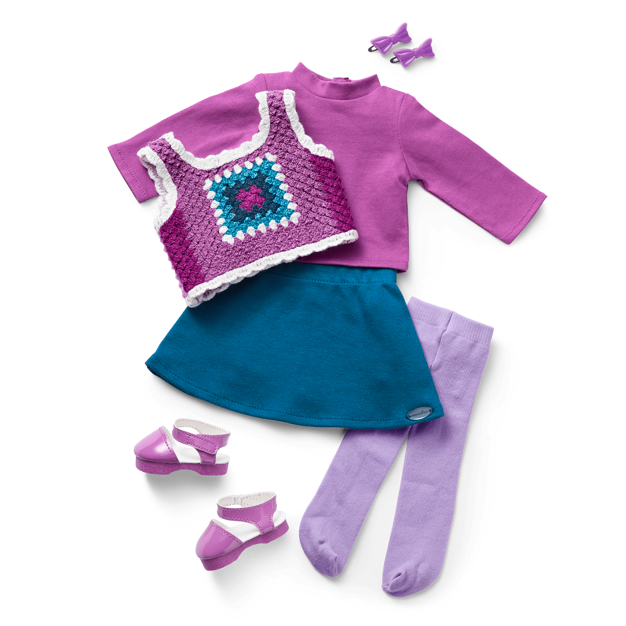 Julie's™ 18 Inch Doll School Outfit for American Girl Dolls & Historical Characters - Perfect for Playtime, Dress-Up & Collecting