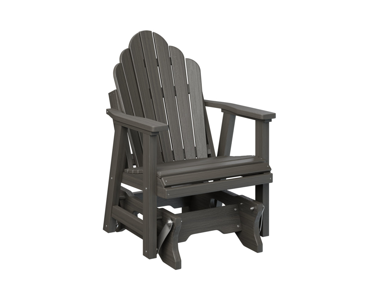 Berlin Gardens Cozi Back Single Glider - Comfortable Outdoor Rocking Chair for Patio, Porch & Garden Relaxation | Perfect for Reading, Lounging & Enjoying Nature