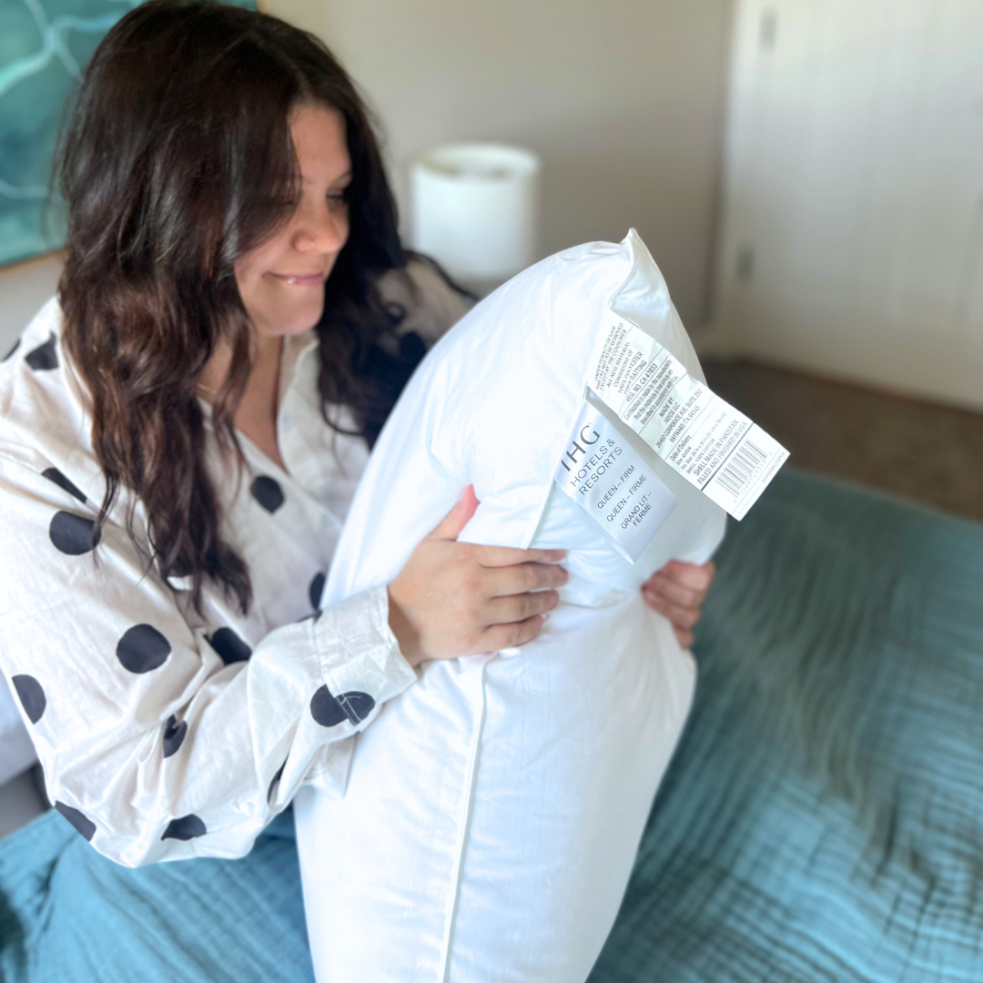 Holiday Inn® Soft and Firm Polyester Pillow Combo Pack - 2 Pack Hotel Quality Pillows for Side, Back & Stomach Sleepers - Perfect for Home, Travel & Guest Rooms