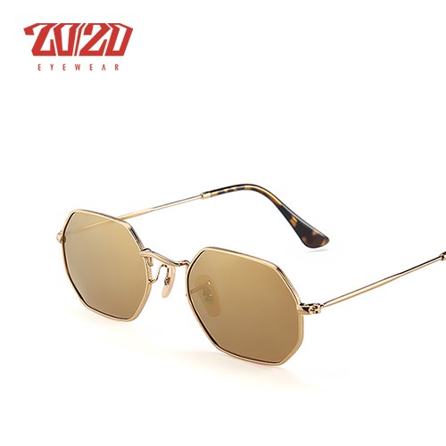 20/20 Brand Classic Polarized Sunglasses for Men & Women - Unisex Metal Frame UV Protection Driving Glasses (Model 17004) | Perfect for Outdoor Activities, Beach, Driving & Fashion Accessories