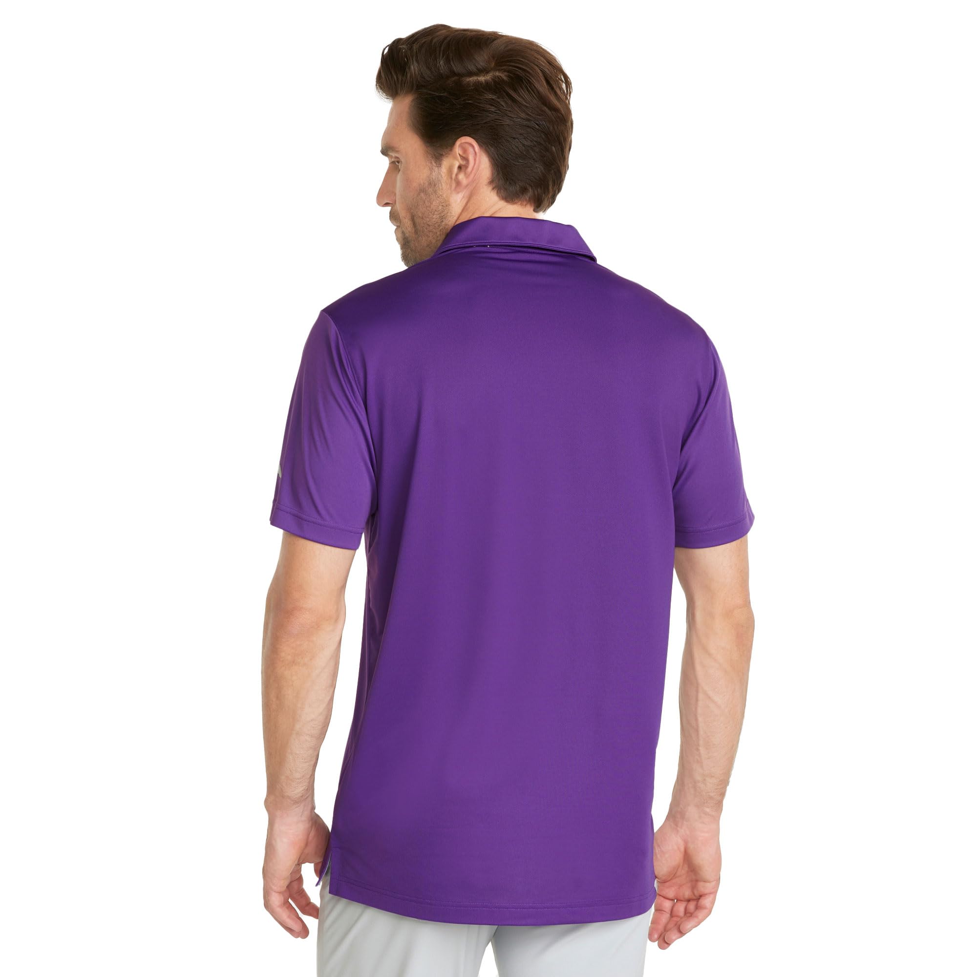 Puma Golf Men's Gamer Polo Shirt - Moisture-Wicking Performance Golf Shirt for Men, Tillandsia Purple, Size L - Perfect for Golf Tournaments, Casual Wear & Outdoor Activities