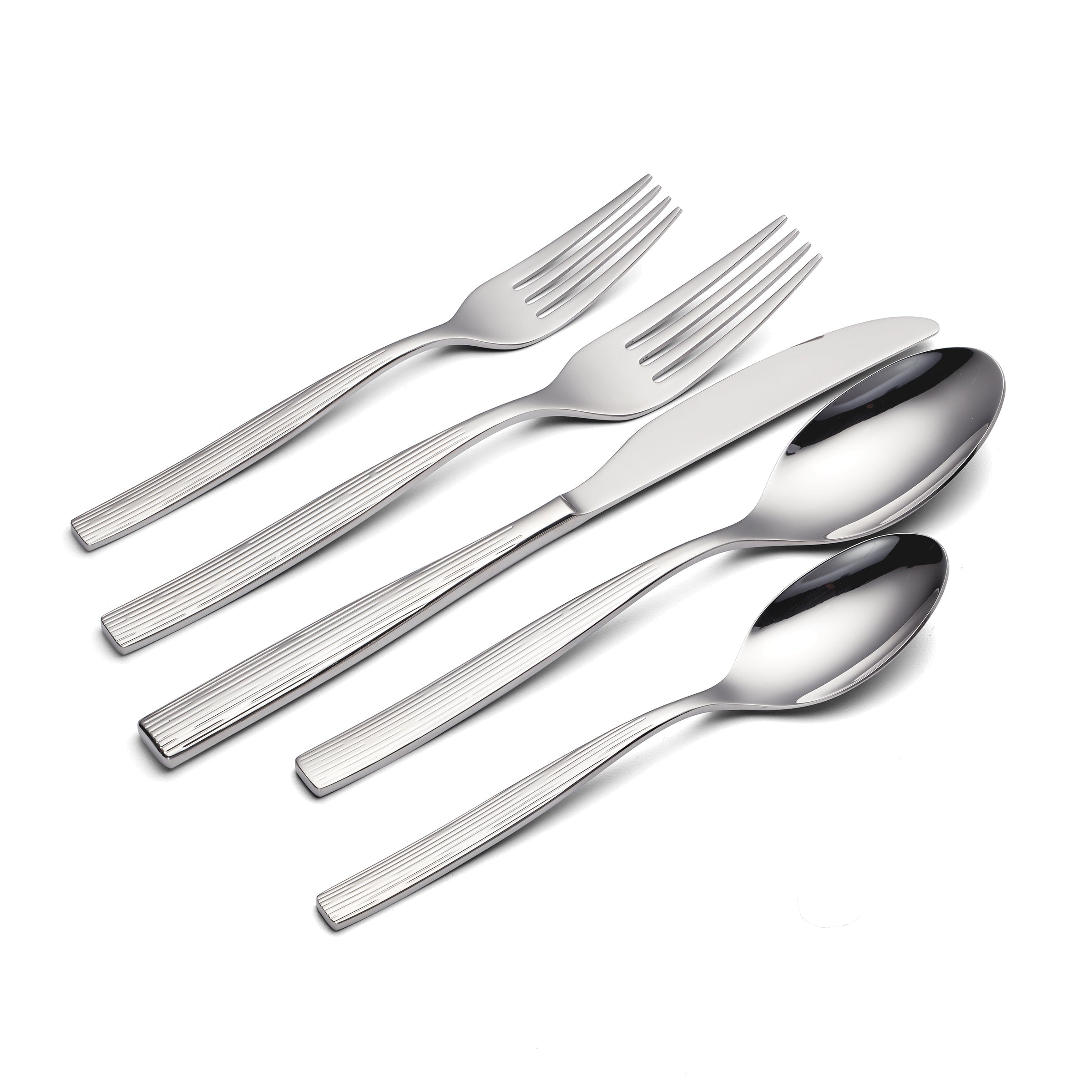 Premium Ensley 20-Piece Stainless Steel Flatware Set - Service for 4 - Elegant Dining Utensils for Everyday Use & Special Occasions - Dishwasher Safe Silverware Set for Home, Restaurant & Gifting