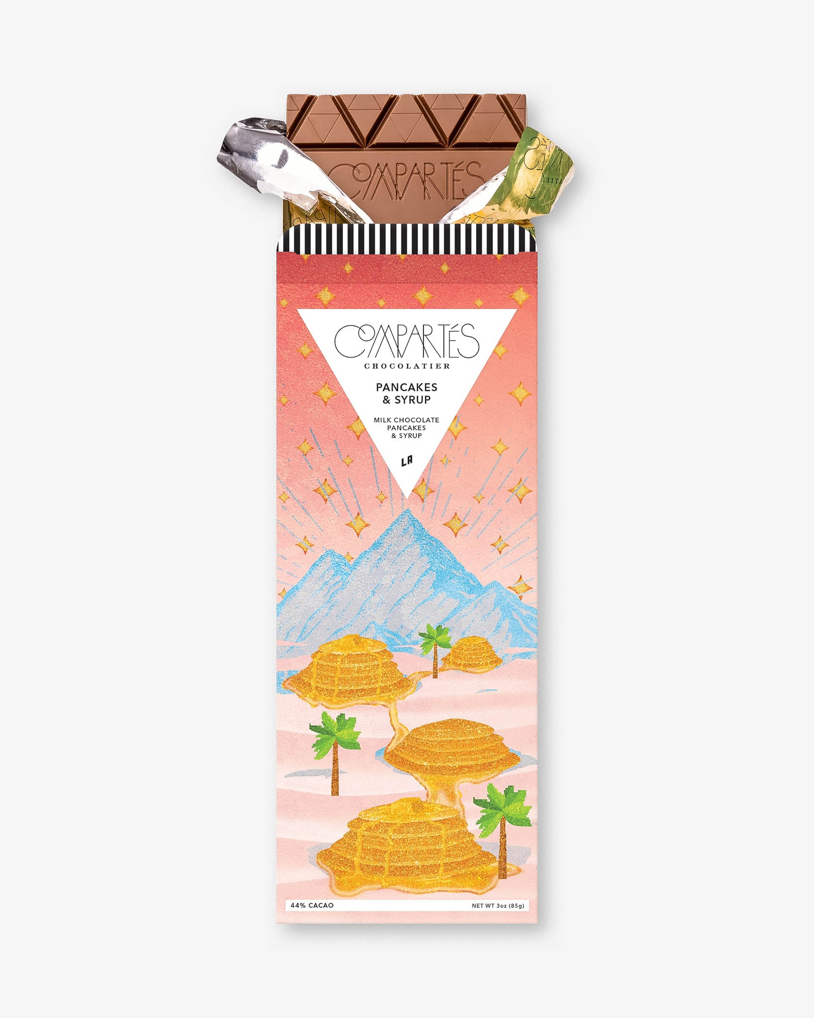 Delicious Pancakes & Syrup Chocolate Bar - Sweet Breakfast Treat for Kids & Adults - Perfect for Brunch, Dessert, and Gifting