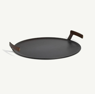 Premium Carbon Steel Griddle Pan - Heavy Duty & Pre-Seasoned for Perfect Searing - Ideal for Stovetop, Grill & Outdoor Cooking - Perfect for Steaks, Pancakes & Stir Fry