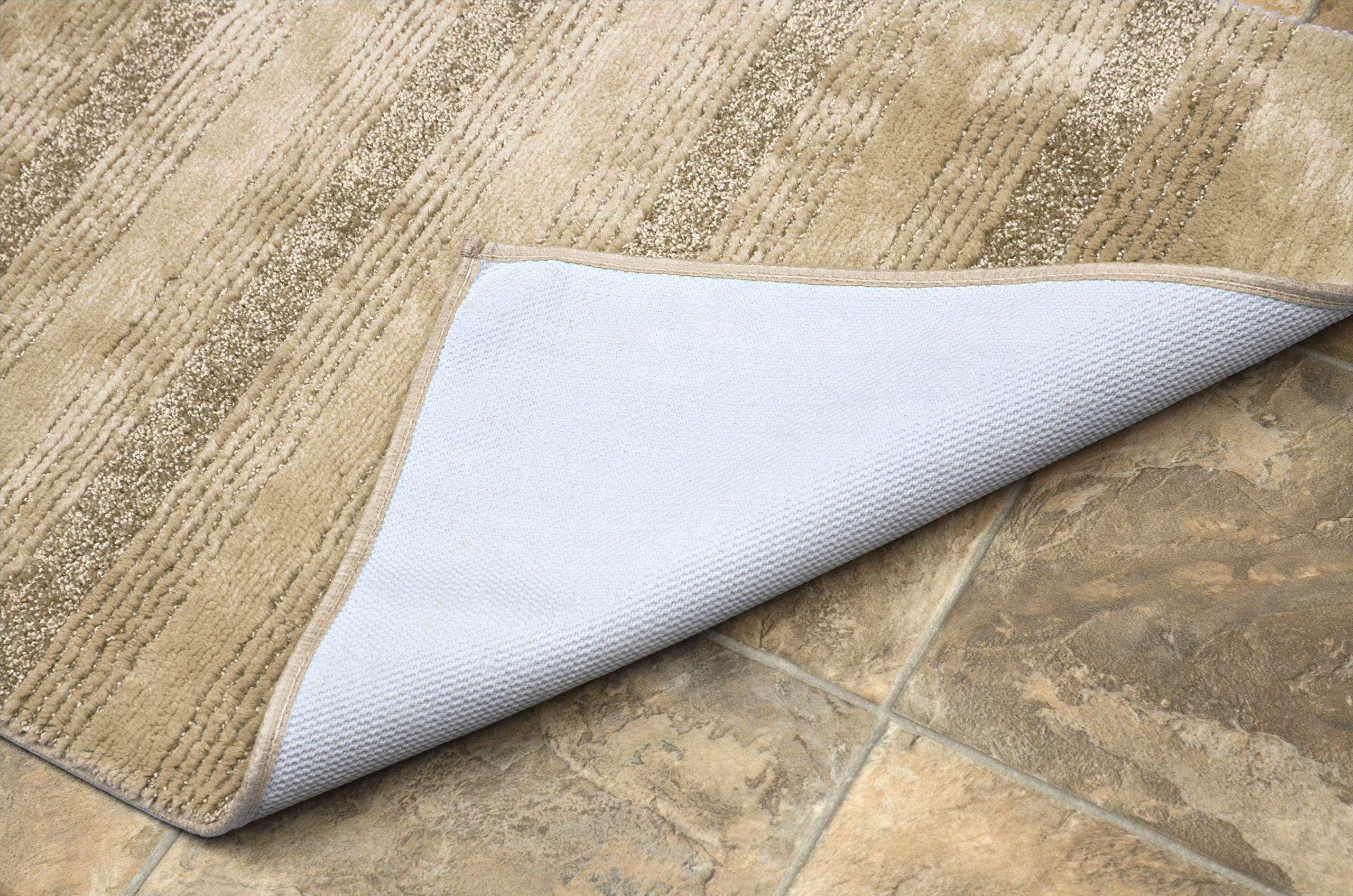 Garland Rug Essence Nylon Washable Area Rug 24x40 Inches - Soft Linen Design for Living Room, Bedroom & Entryway - Stain Resistant & Easy Clean