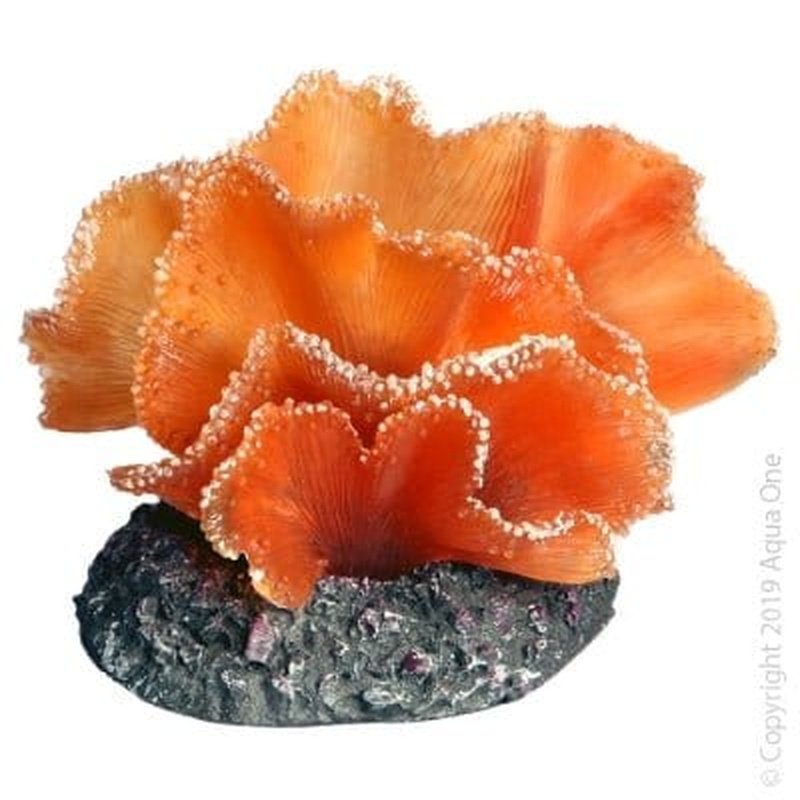 Aqua One Copi Coral Soft Kelp Brown - 10.5 x 8 x 7.5cm Artificial Coral Reef Decor for Saltwater Aquariums & Fish Tanks - Perfect for Marine Habitat Enhancement