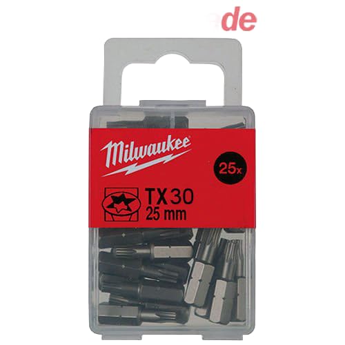 Milwaukee TX40 x 25mm Drill Bit Set - 25 Piece High-Speed Steel Twist Drill Bits for Metal, Wood & Plastic - Perfect for DIY Projects, Home Repairs & Professional Use