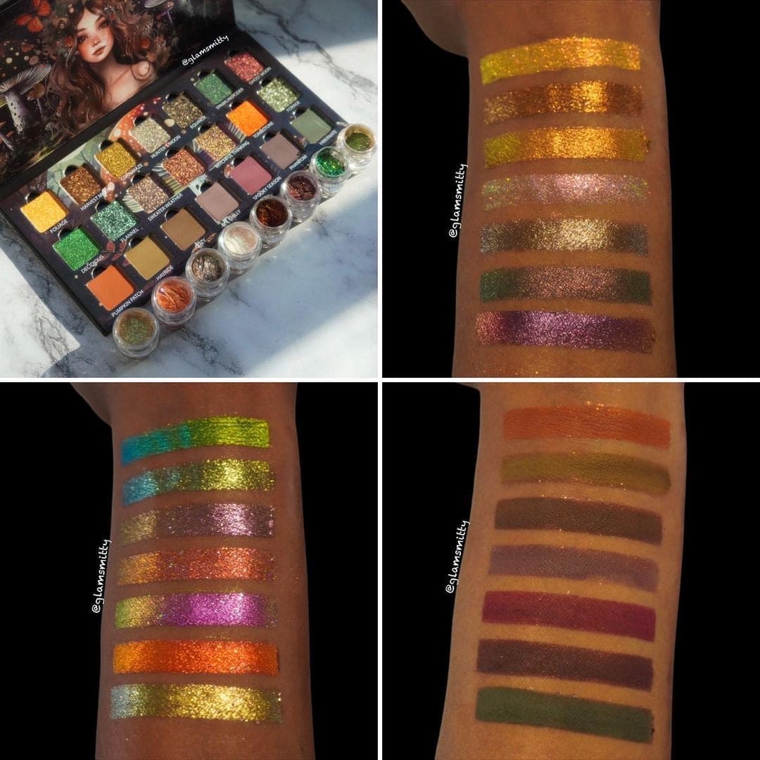 Harvest Moon Eyeshadow Palette - 12 Pigmented Matte & Shimmer Shades for Day & Night Makeup Looks | Vegan & Cruelty-Free
