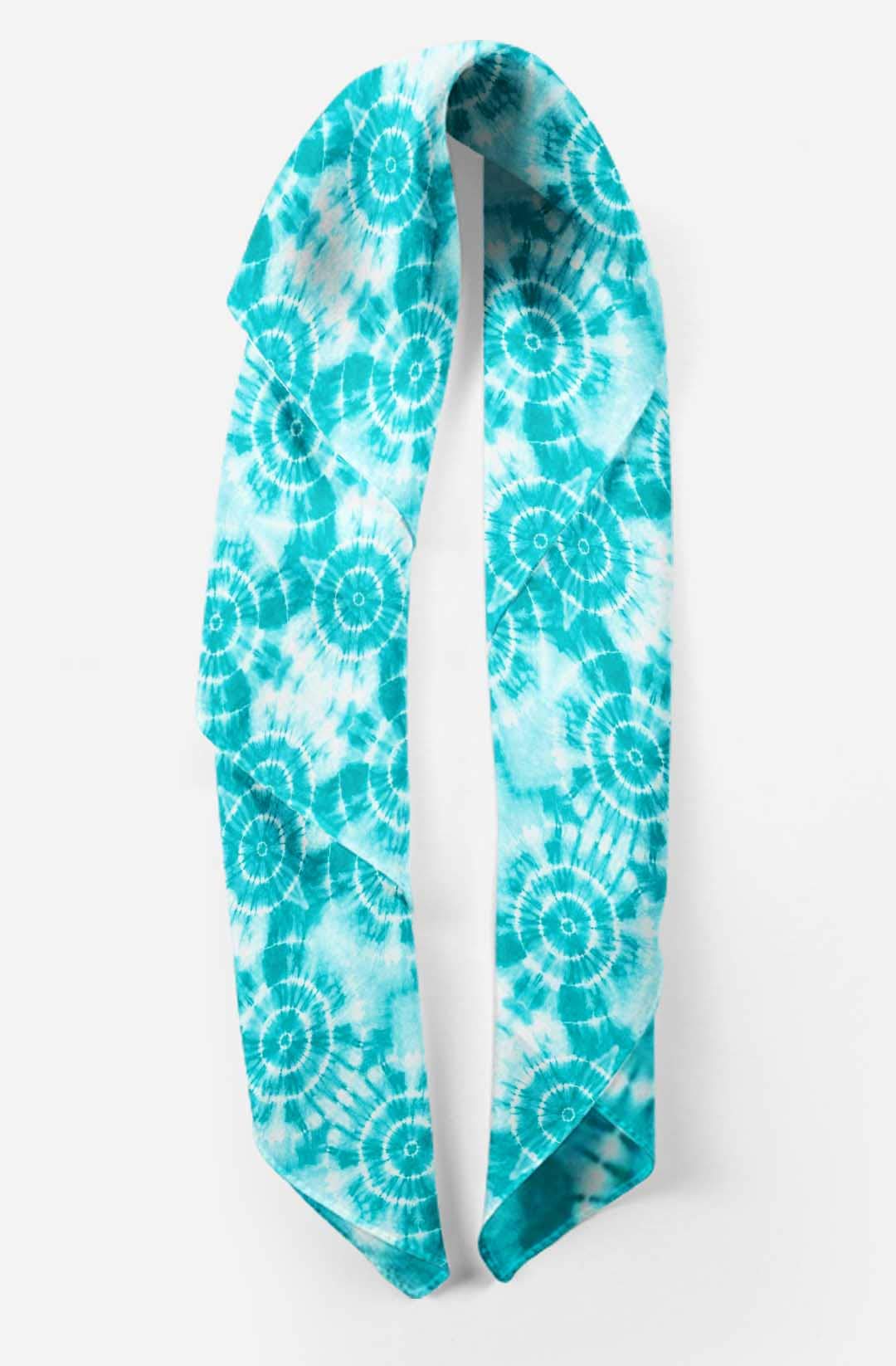 Bimba Pure Silk Printed Head Bandanas & Summer Neck Scarves - Soft Breathable Fashion Accessories for Women, Yoga, Outdoor Activities, and Travel
