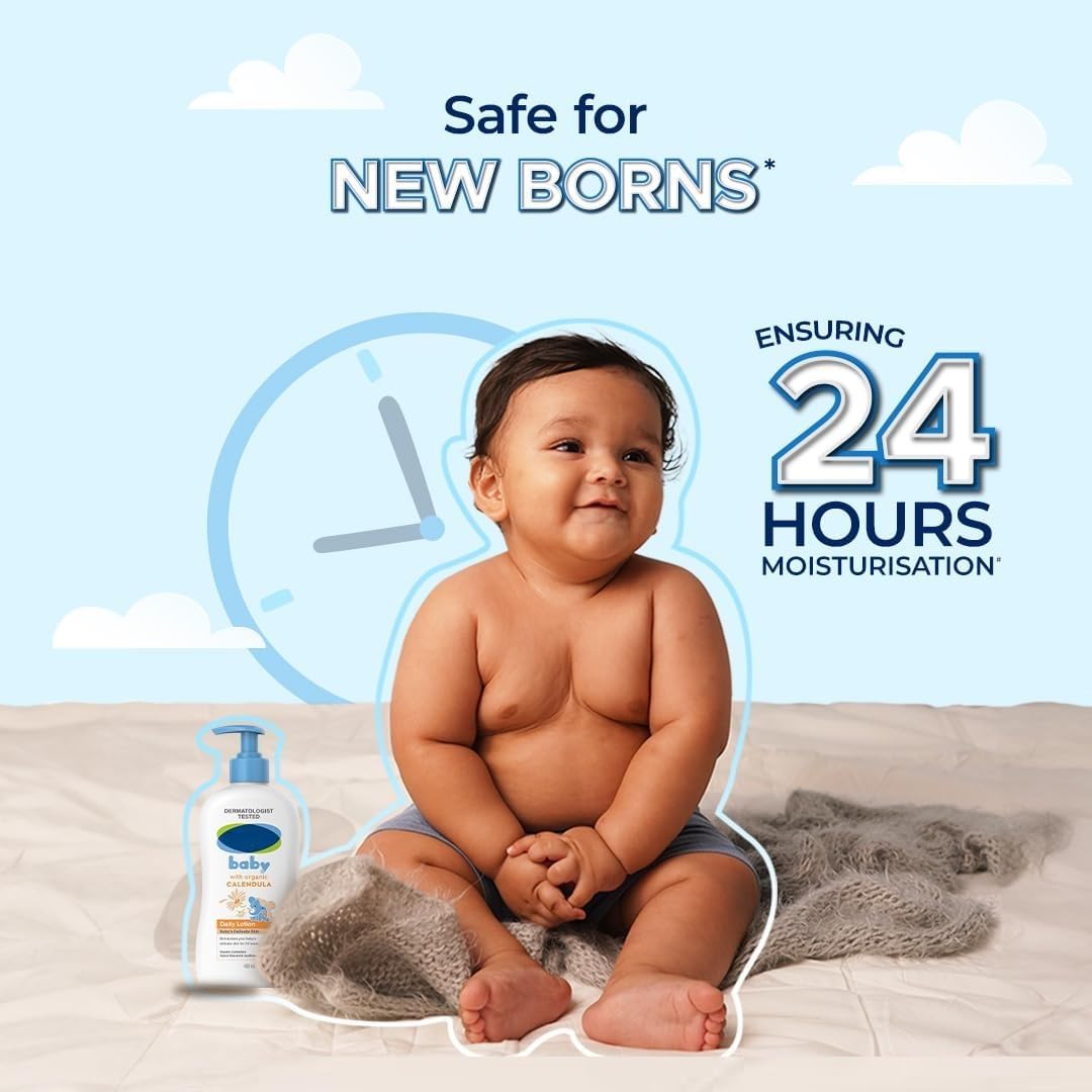 Baby Moisturizing Lotion for Face & Body - Gentle Hydrating Cream for Kids & Infants - 400ml - Pack of 1 - Perfect for Daily Skincare Routine & Dry Skin Relief