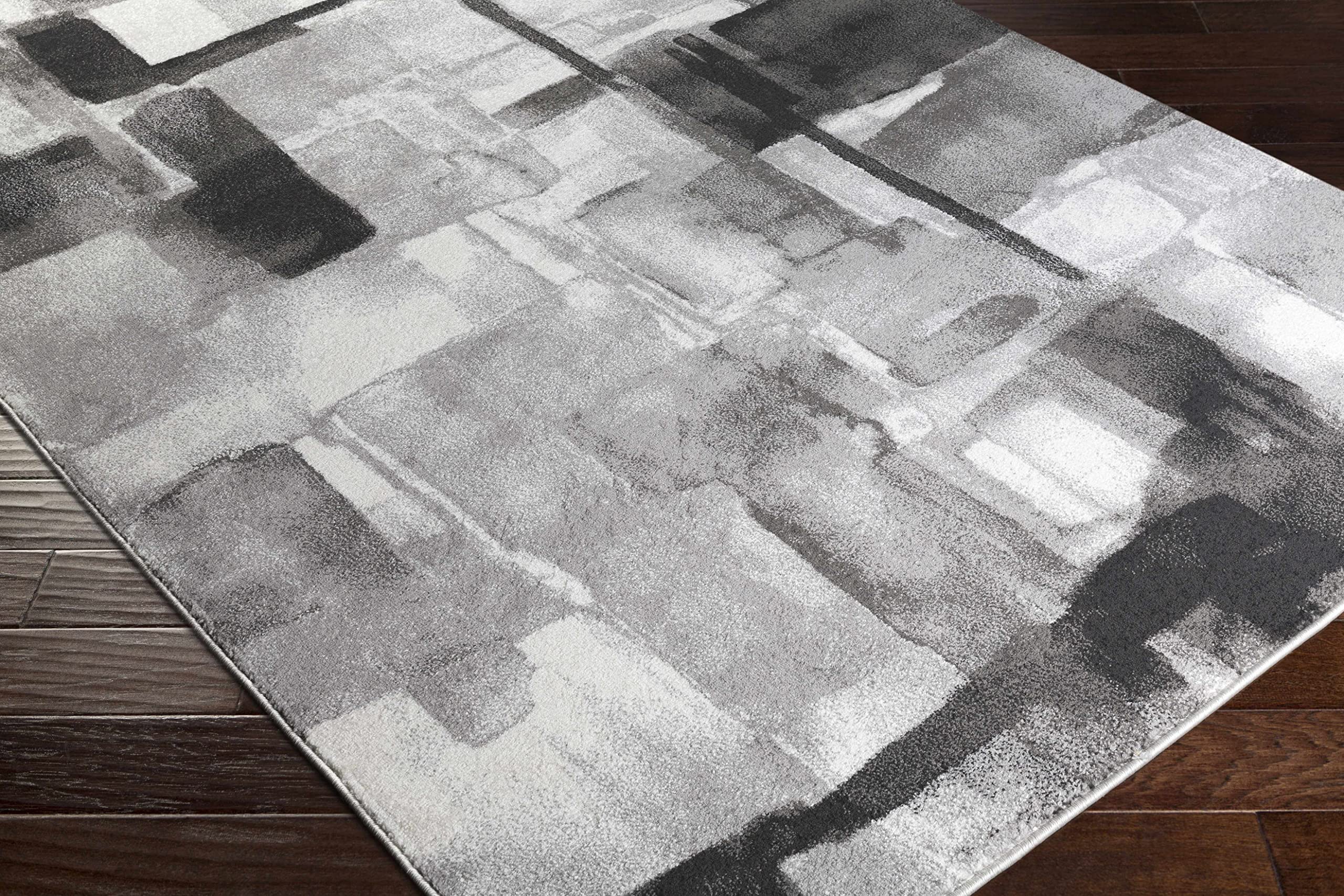 Hauteloom Porterville Modern Area Rug for Living Room & Bedroom - Soft Non-Slip 2' x 2'11