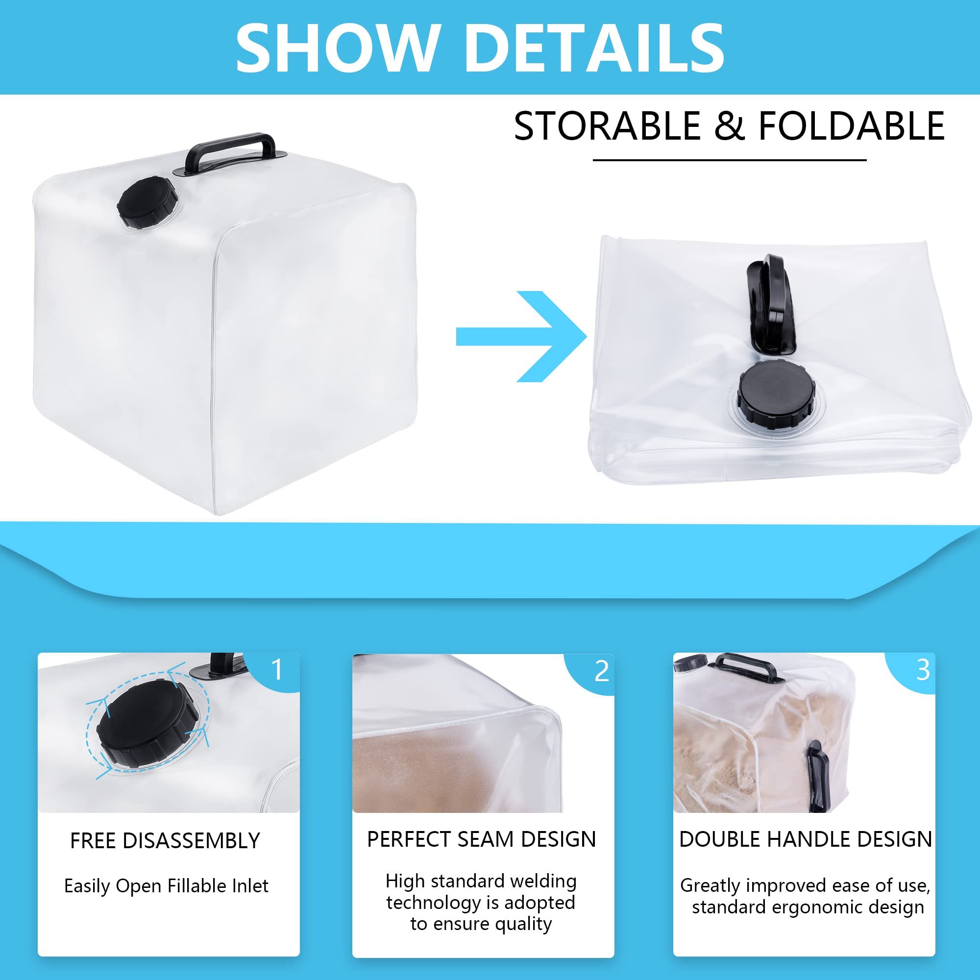 2 Pack Heavy Duty Plastic Sand Bags for Pools - Universal Above Ground Pool Weights for Entry Systems, Steps & Ladders (Sand Not Included) | Perfect for Stabilizing Pool Equipment & Preventing Floating Accessories